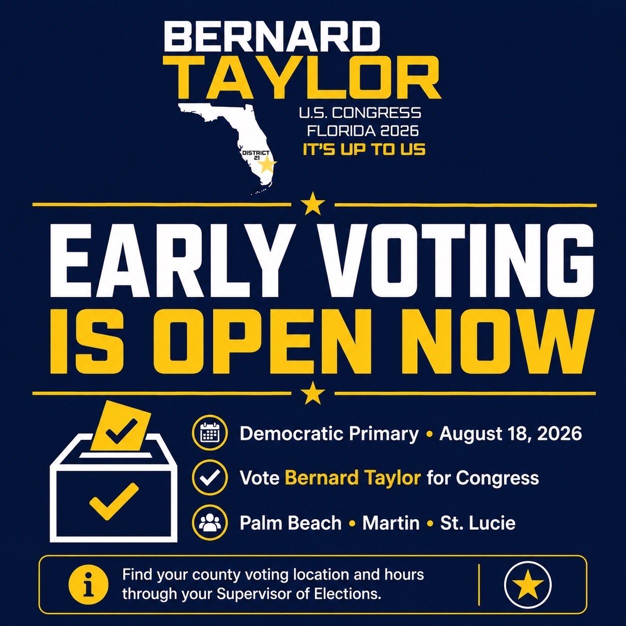 @BernardTaylorForCongress