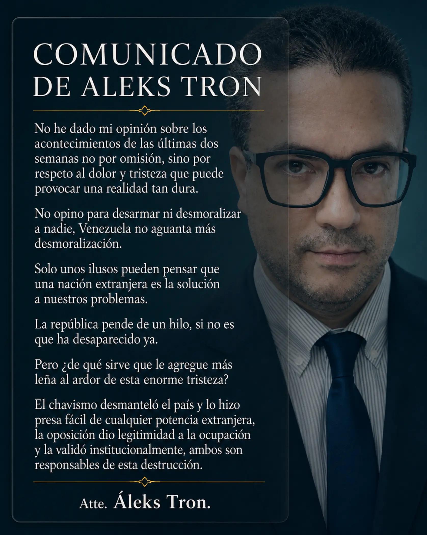 @Aleks Tron #HistoriaActual🌎