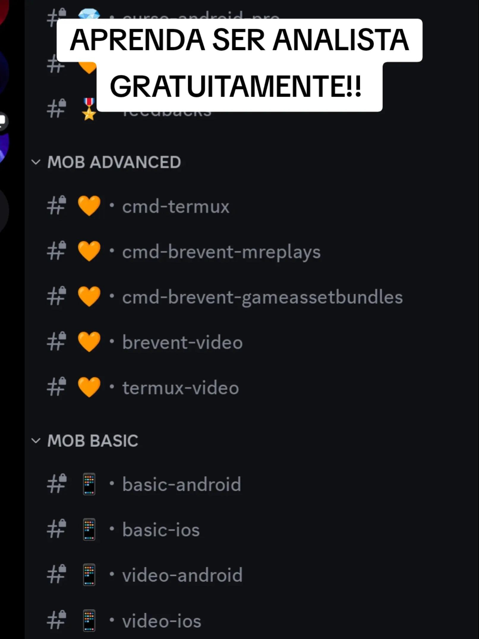 @Seja Analista Gratuitamente