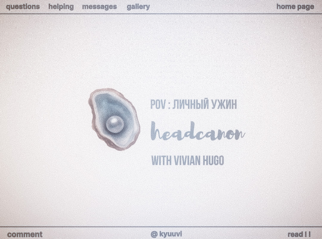 @kyuuvi | headcanons 𓇼