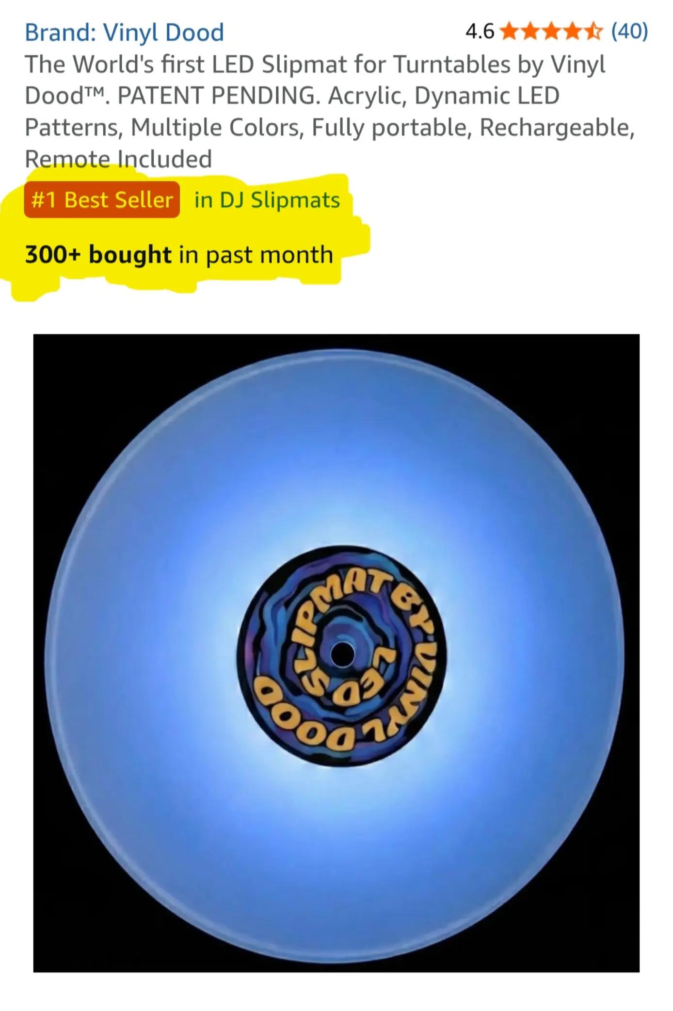 @LEDSlipmat by Vinyl Dood LLC