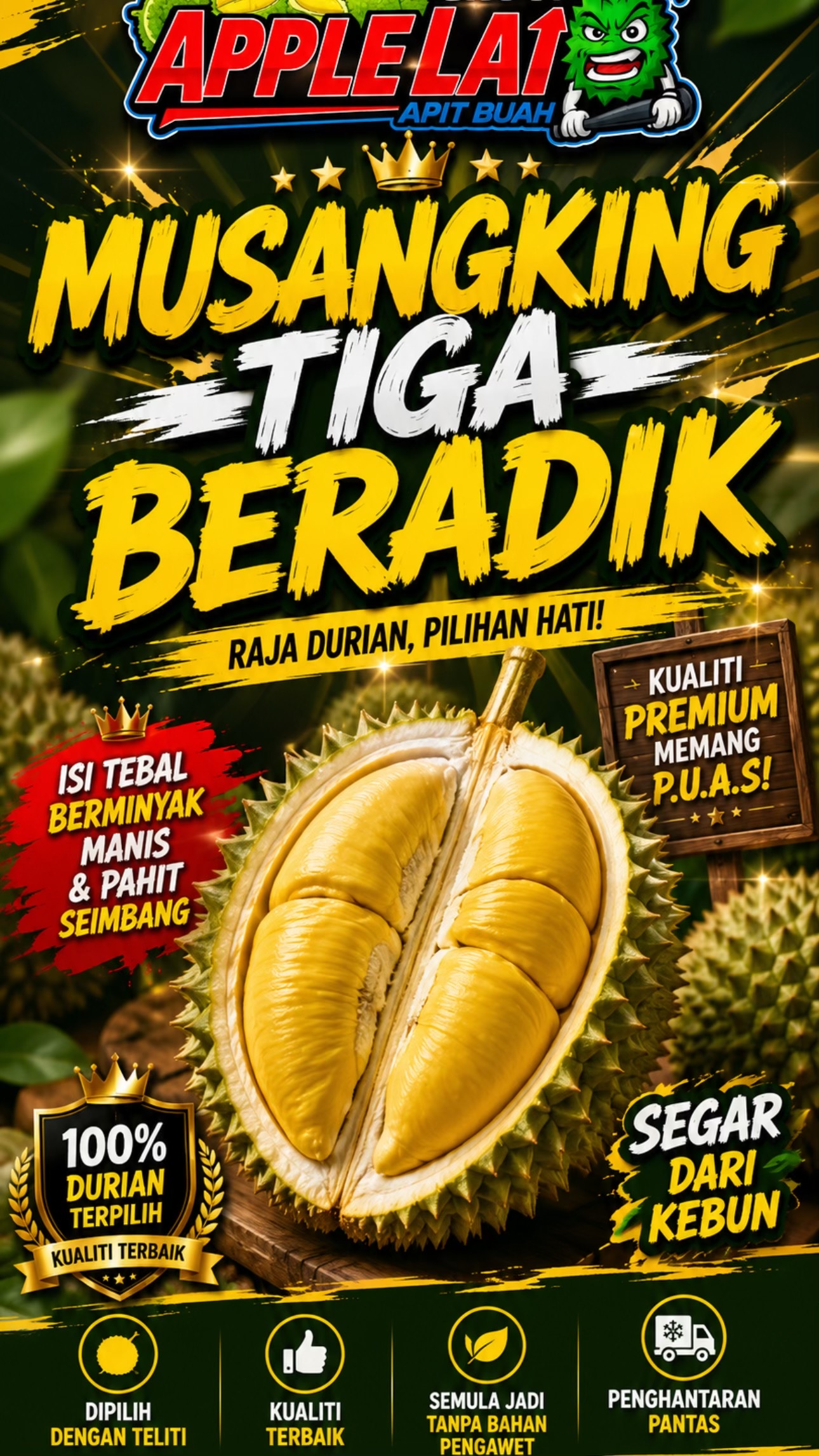 @Gerai Durian Murah Perlis 🇺🇦