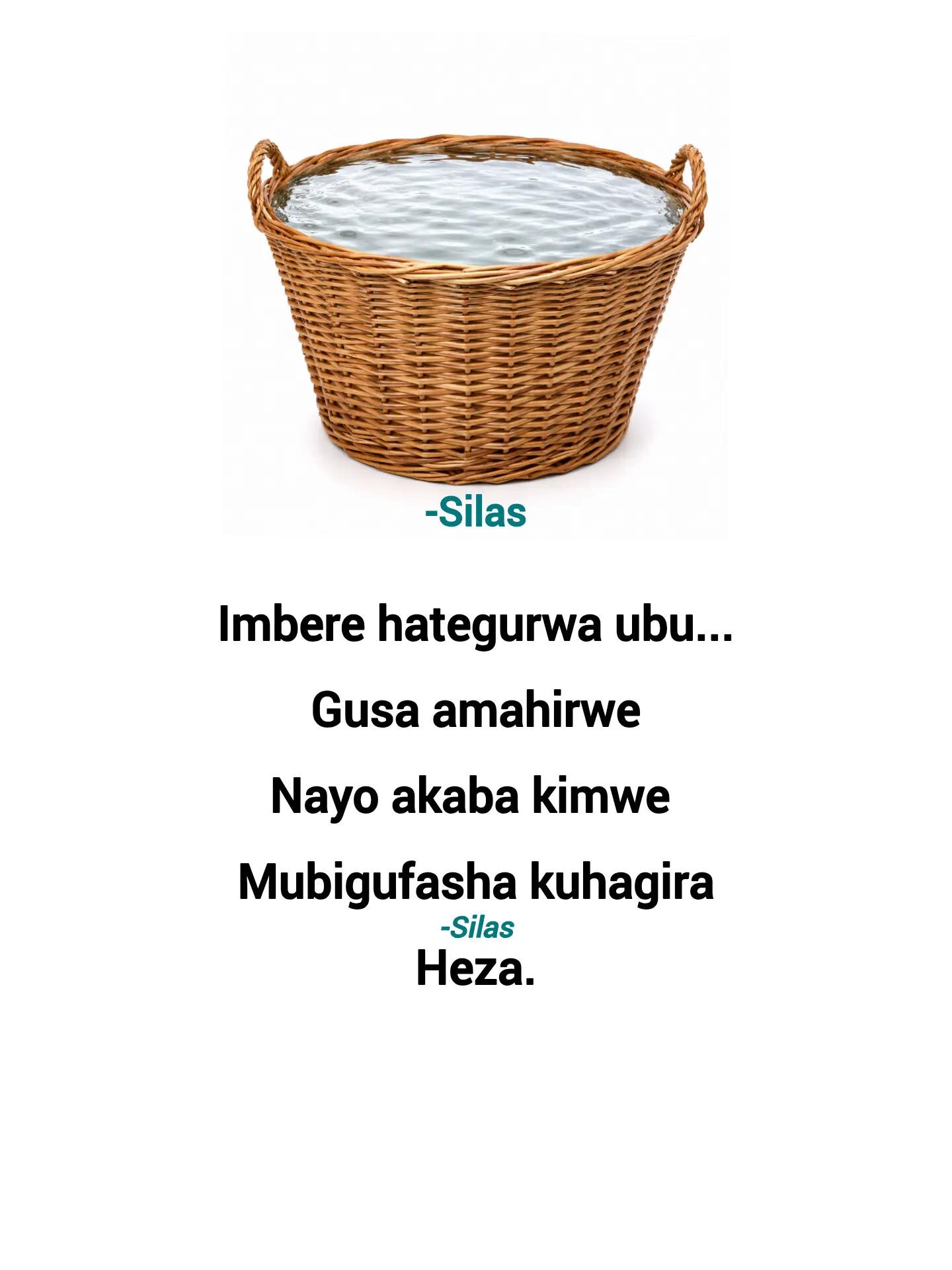 @Silas Nizeyimana