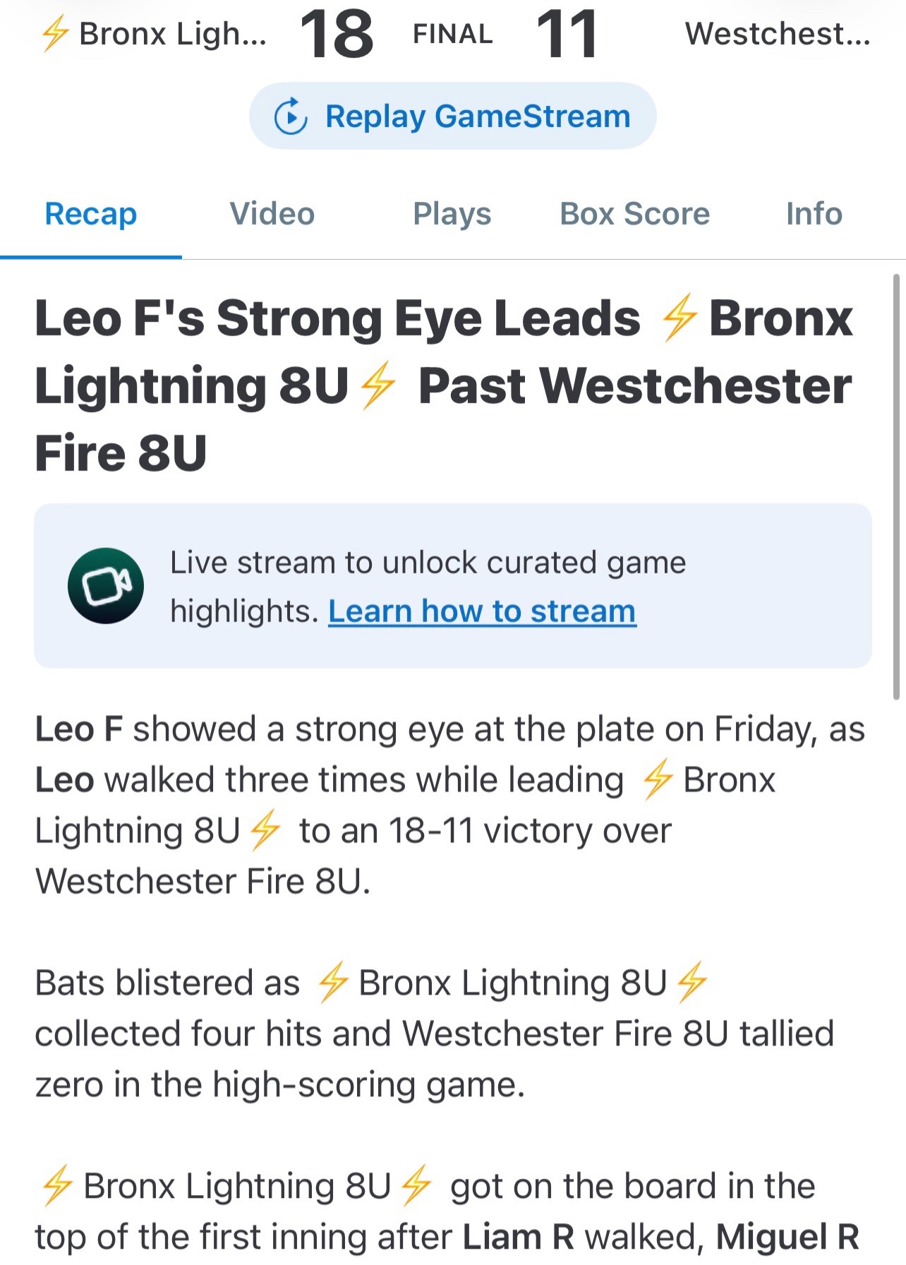 @⚡️ Bronx Lightning ⚡️