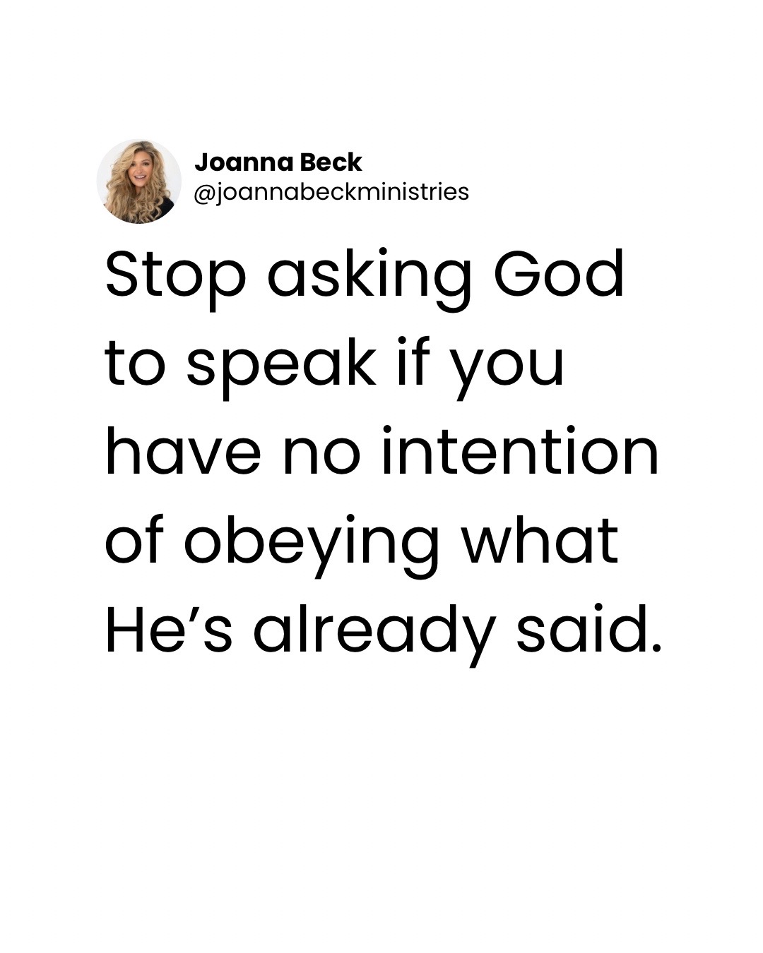 @Joanna Beck Ministries