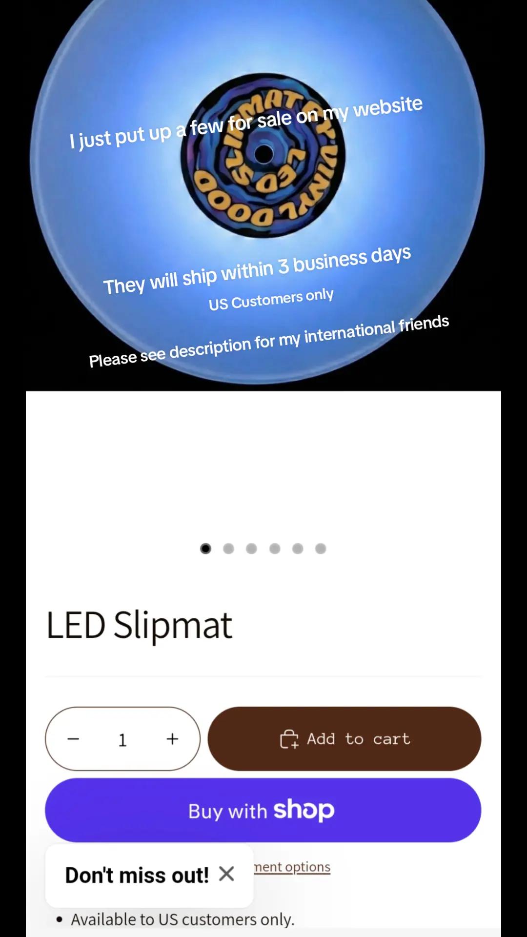 @LEDSlipmat by Vinyl Dood LLC