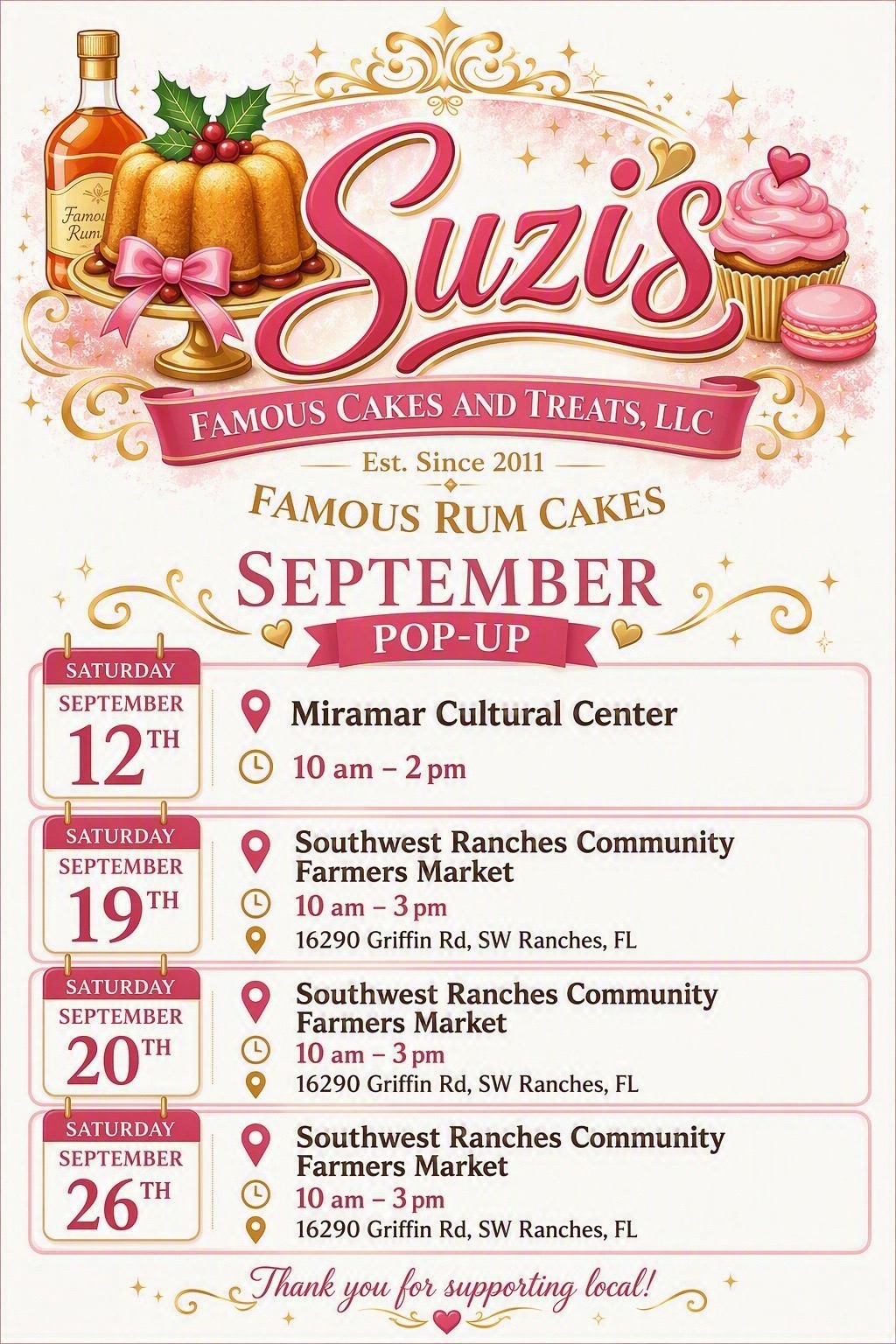 @Suzis Famous Cakes