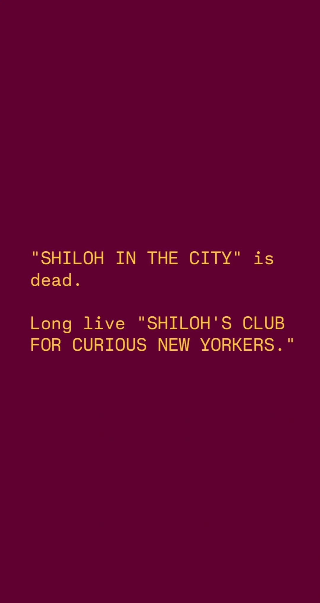@Shiloh'sClubforCuriousNYers
