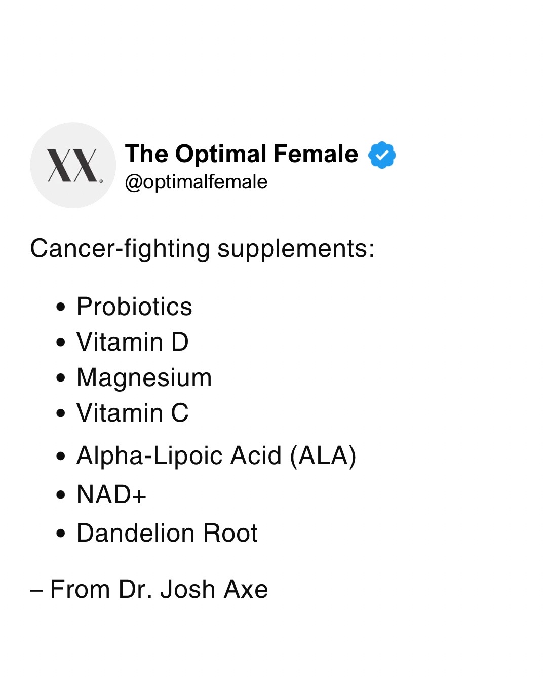 @The Optimal Female