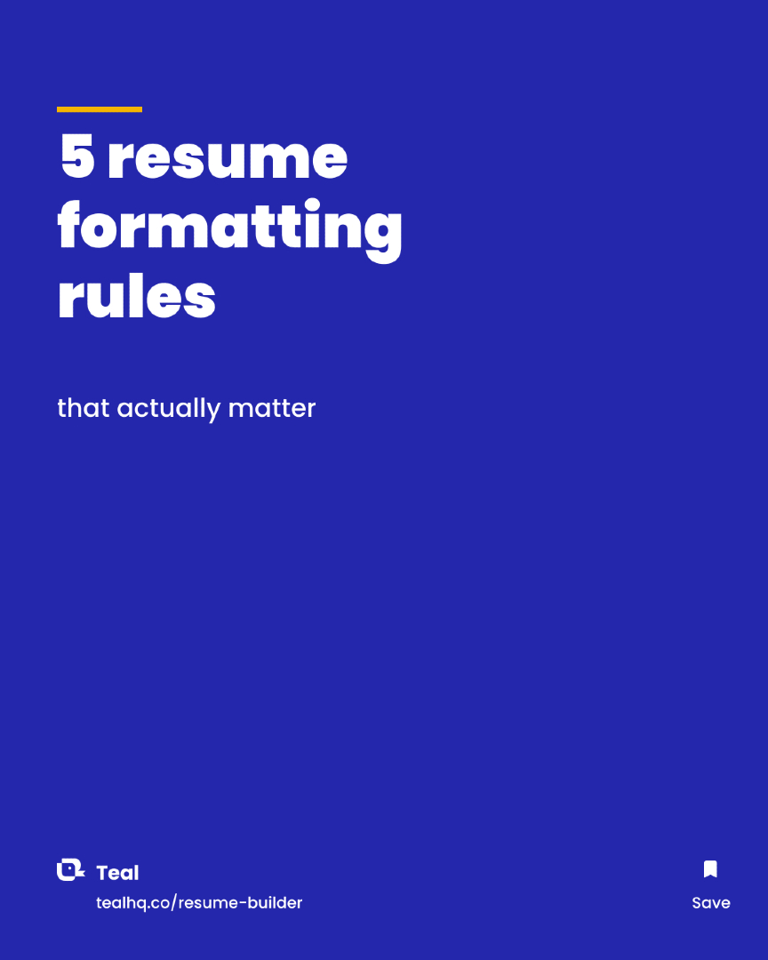 @Teal | Job Search Tips