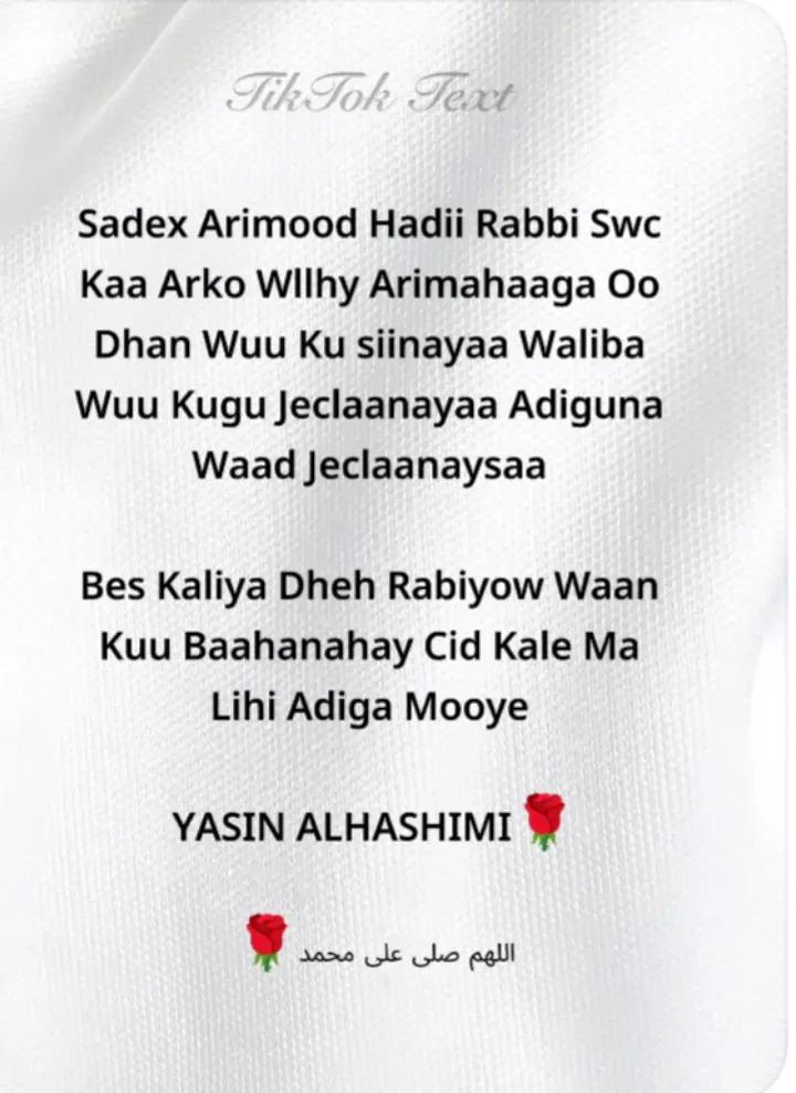 @🌹YASIN AL HAASHIMI🌹