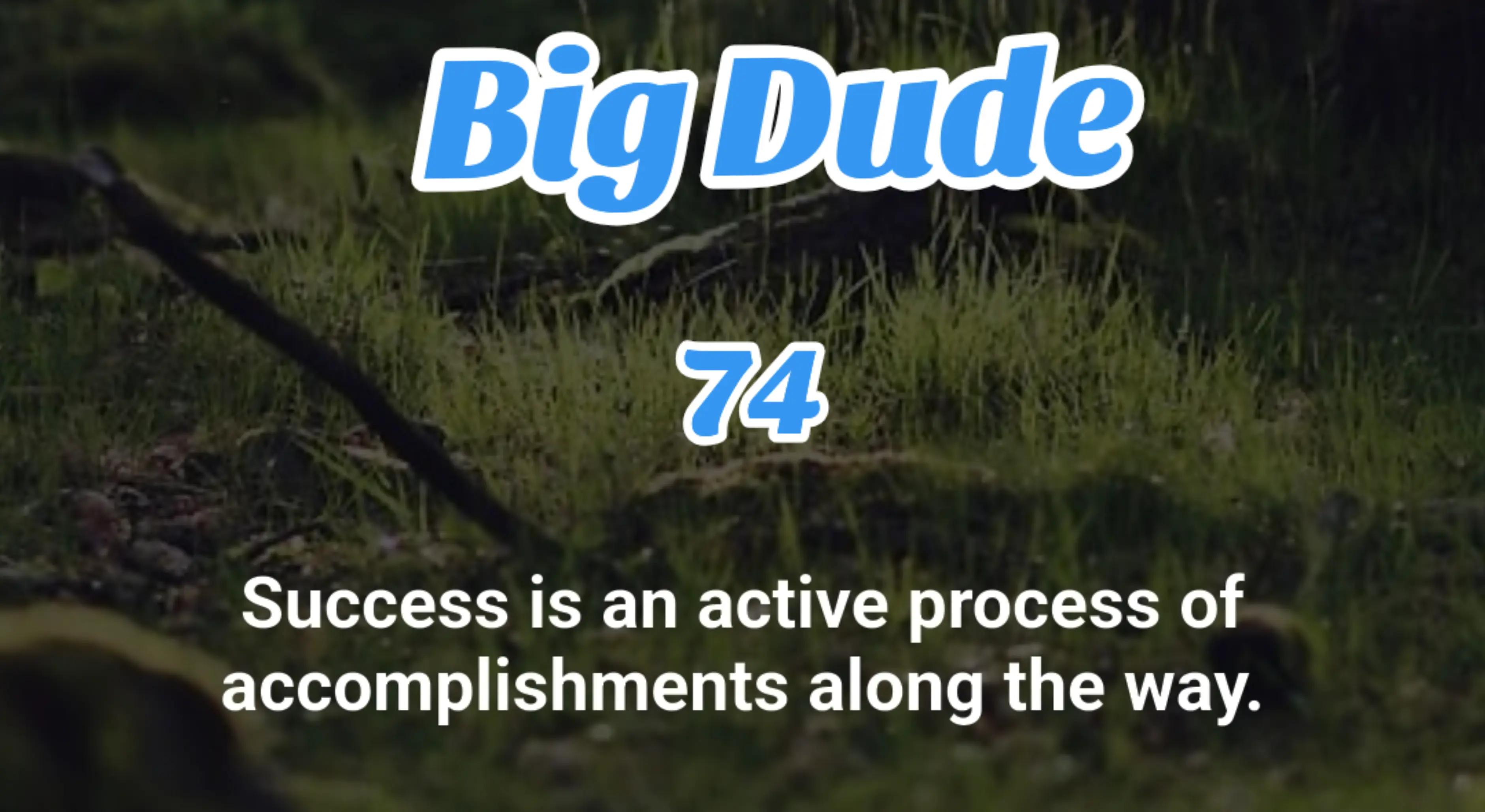 @Big Dude