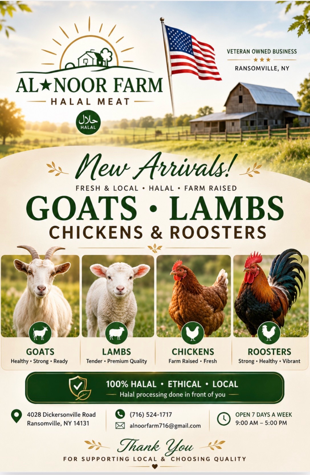 @Al Noor Farm, Lewiston N.Y.