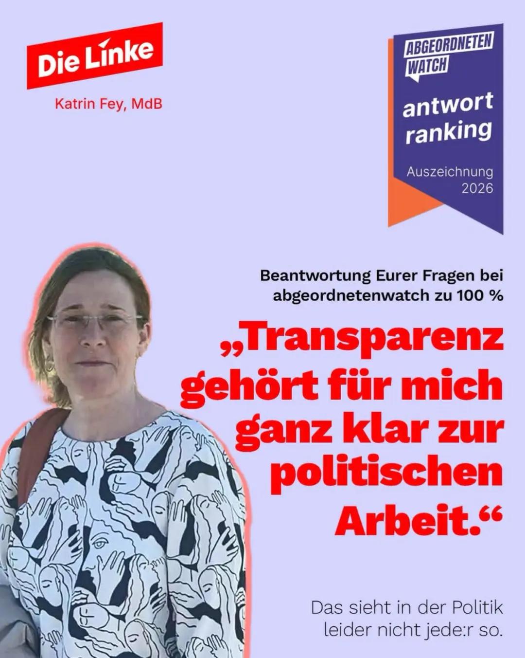 @Katrin Fey, MdB Die Linke