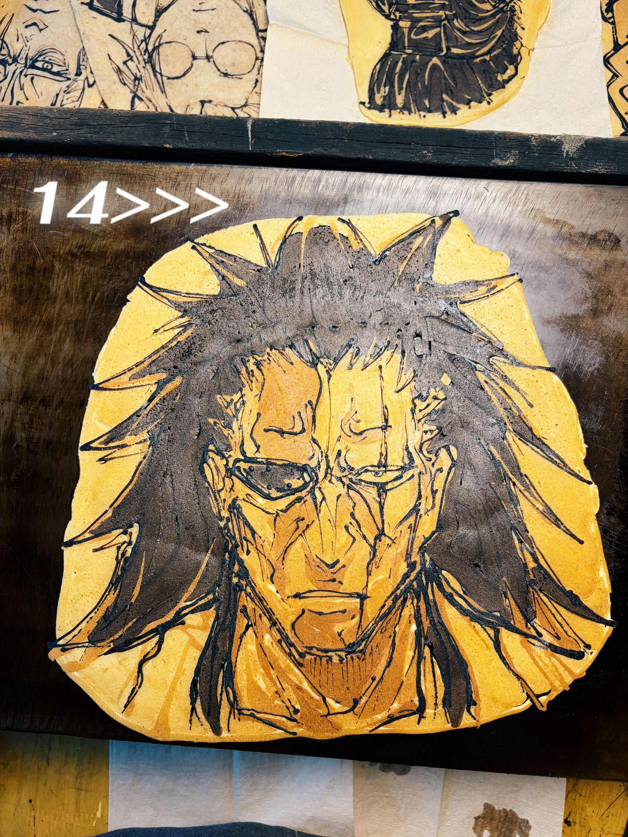 @Shonen Flip pancake art