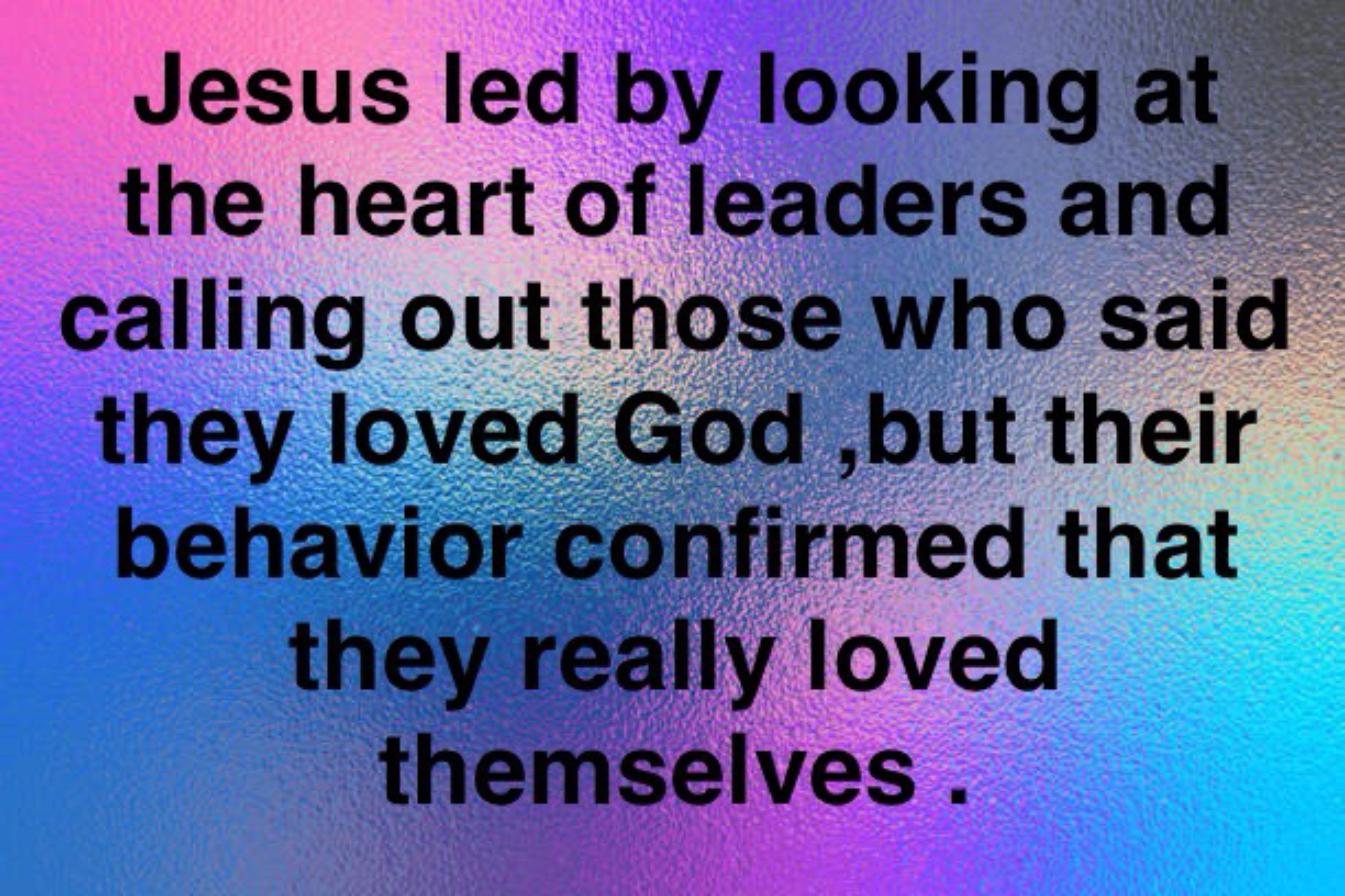 @Pastor Rick