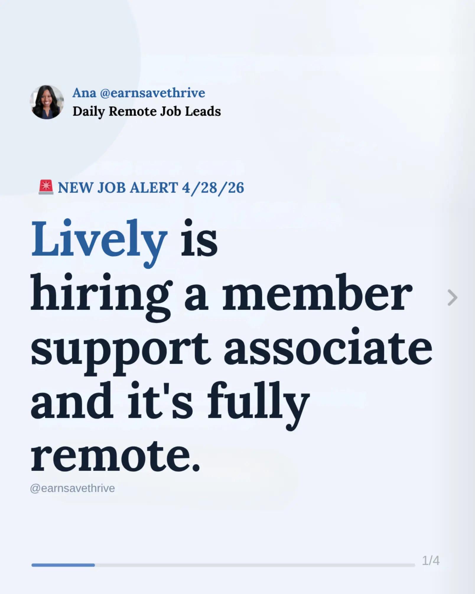 @Ana &bull; Remote Jobs
