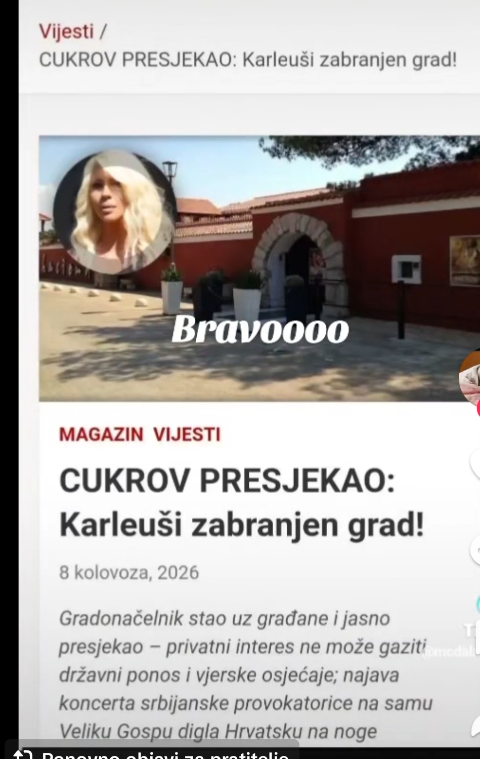 @HERCEGOVKA A &Scaron;TA BI DRUGO BILA