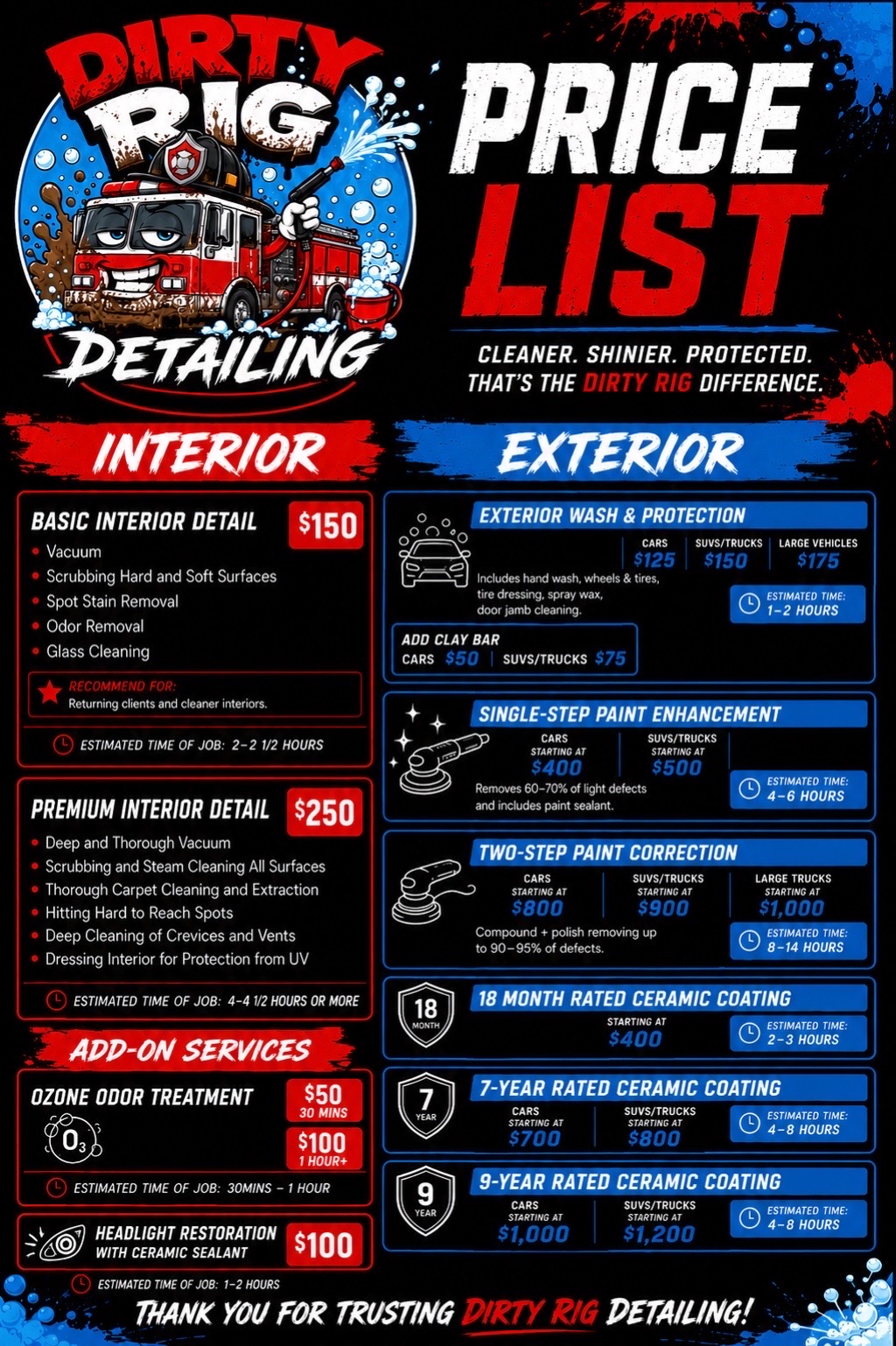 @Dirty Rig Detailing