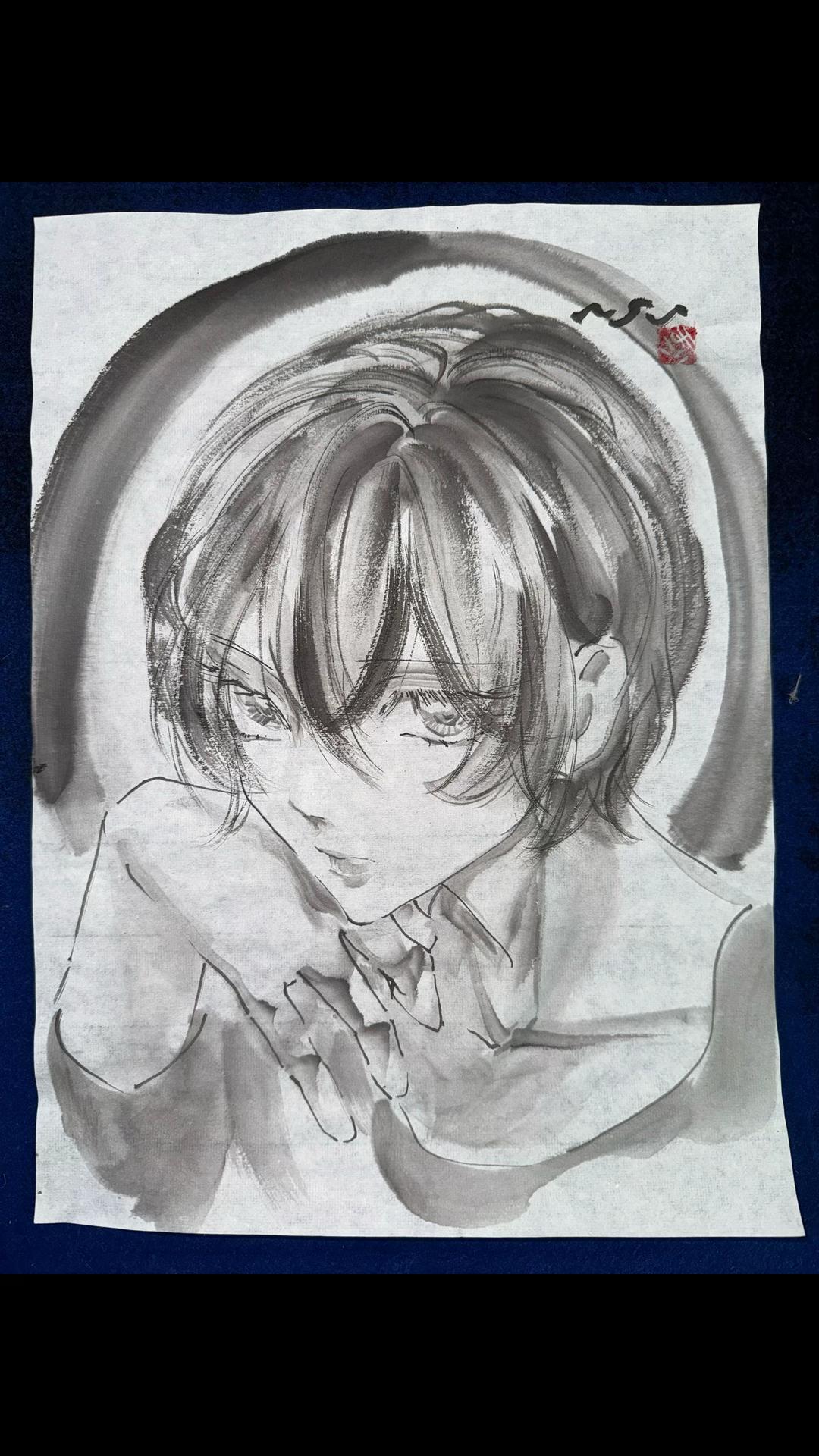 @まさい【うーちゃんちの墨絵画家】