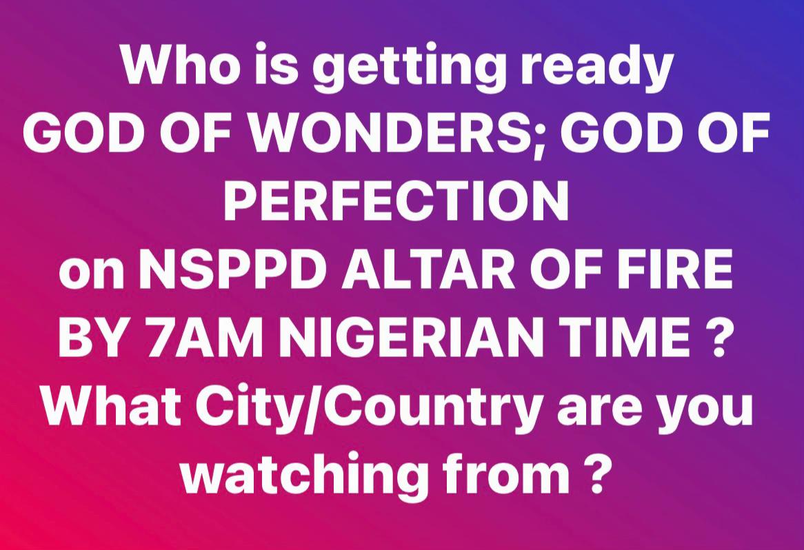 @Pastor Jerry Eze