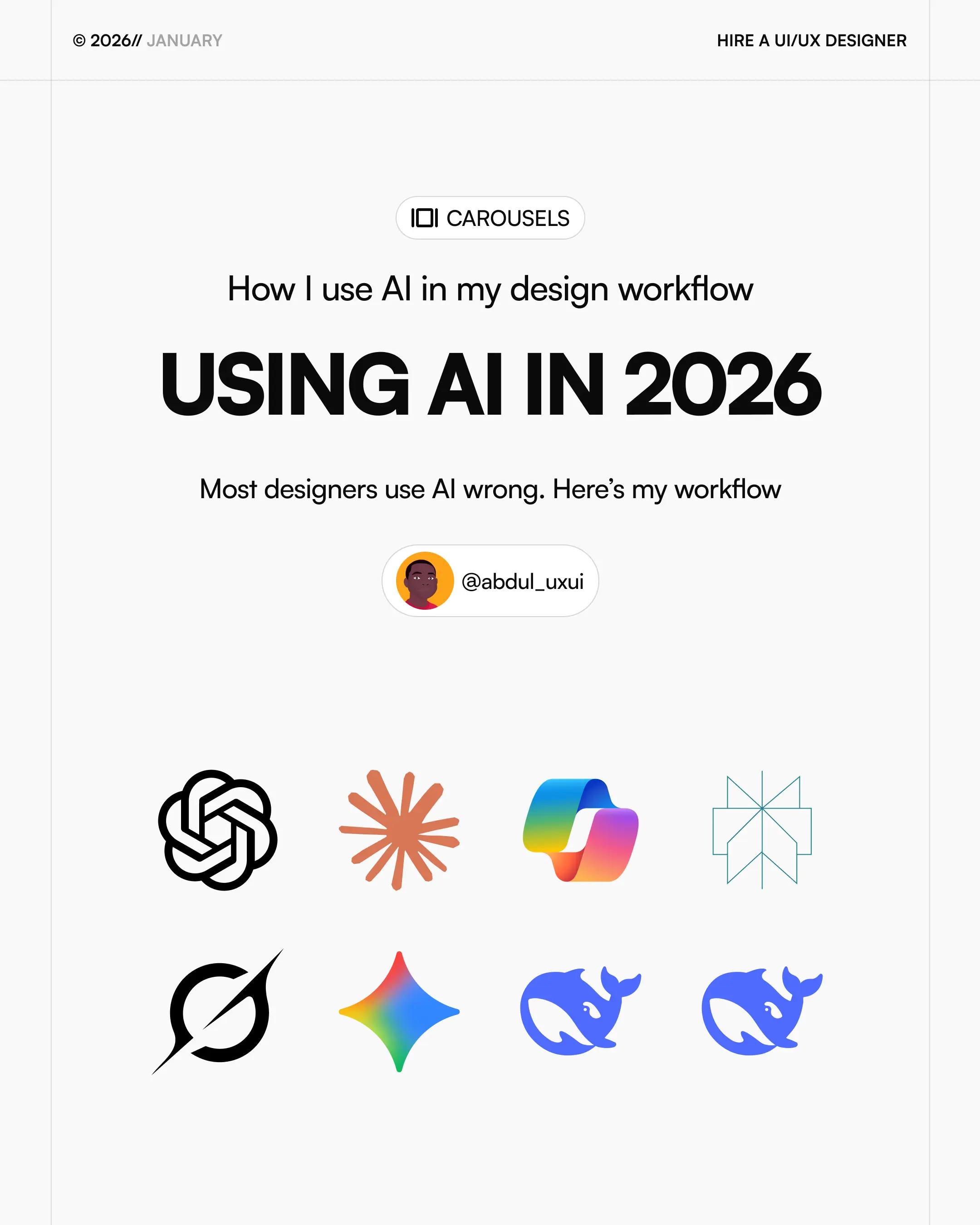@Abdul &mdash; UI/UX Designer