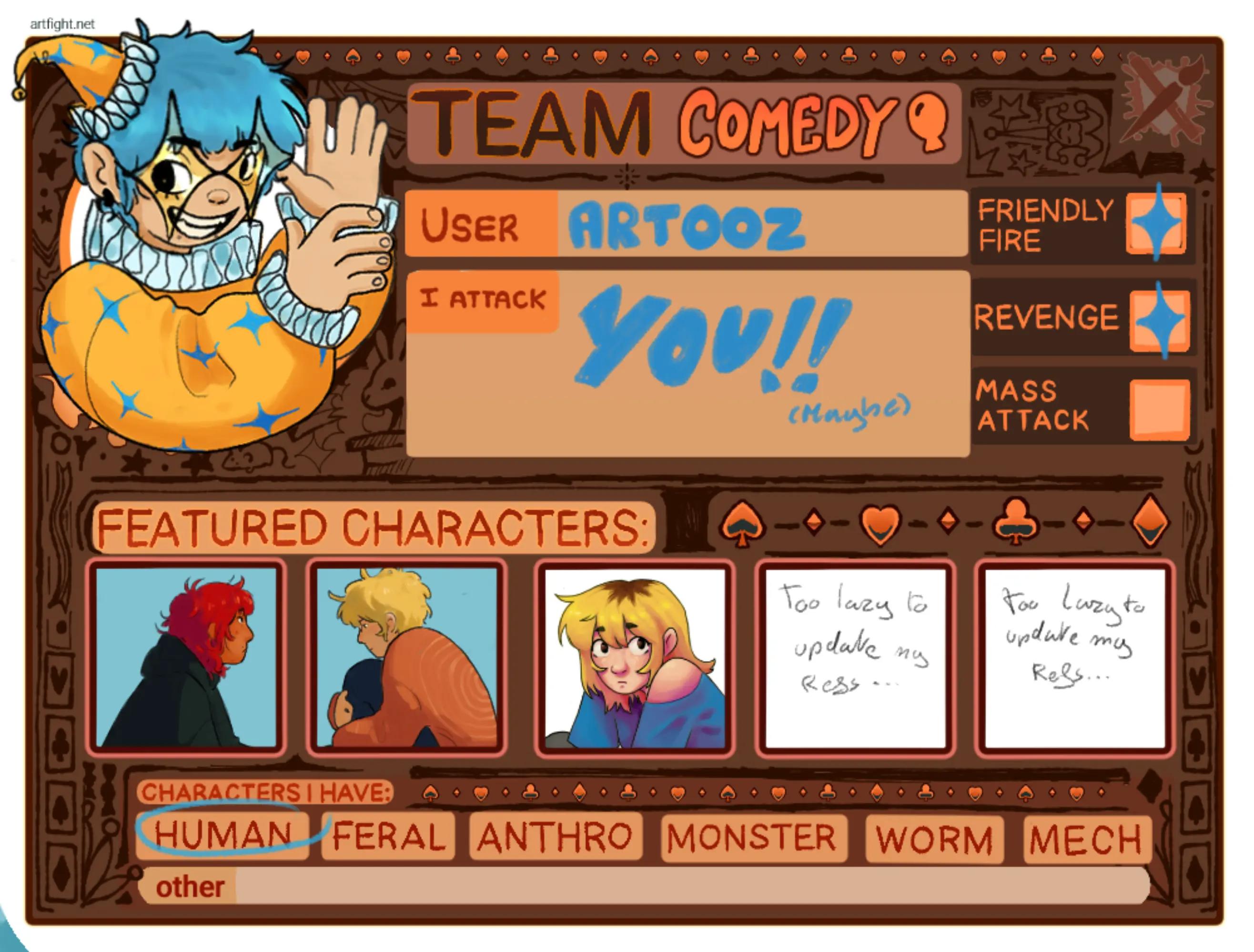 @artooz comms open
