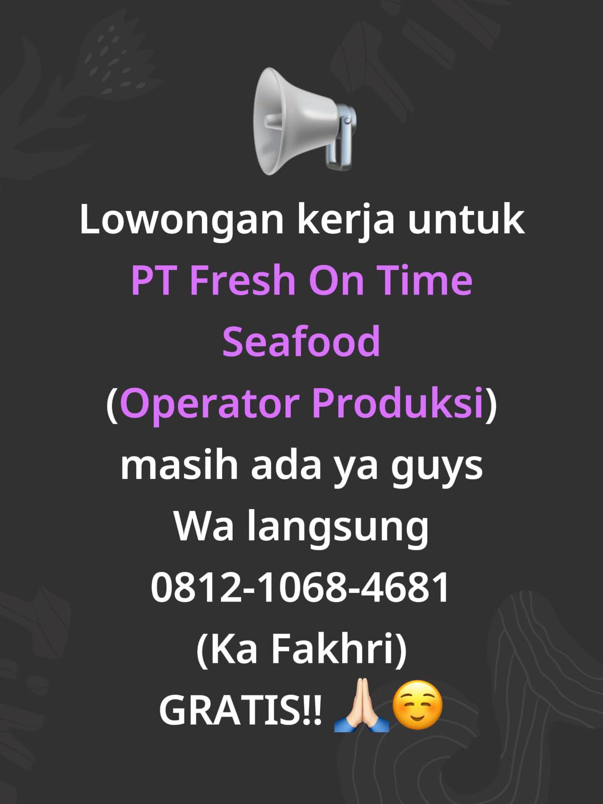 @Rekrutmen PT FOTS