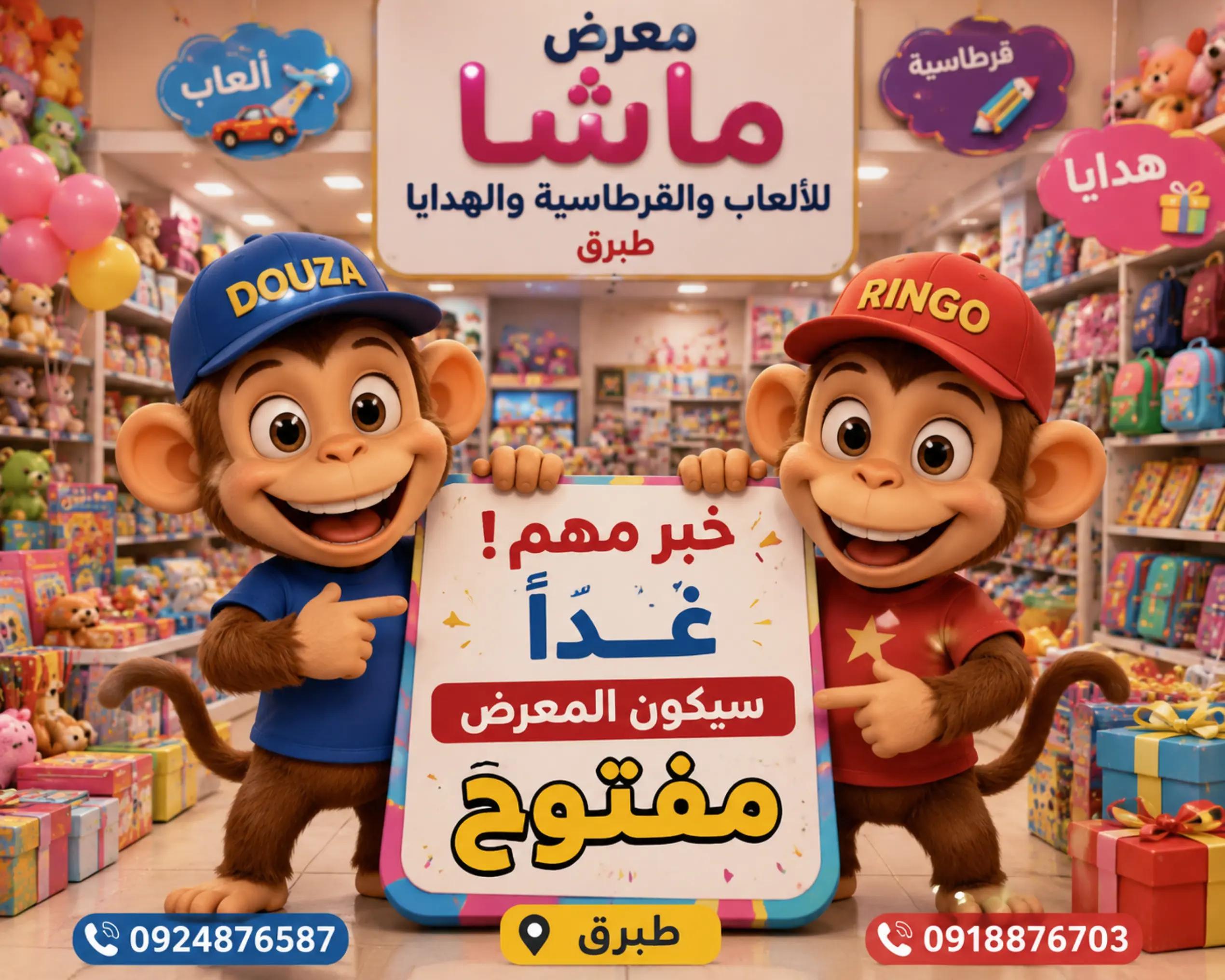 @معرض ماشا للالعاب والقرطاسية