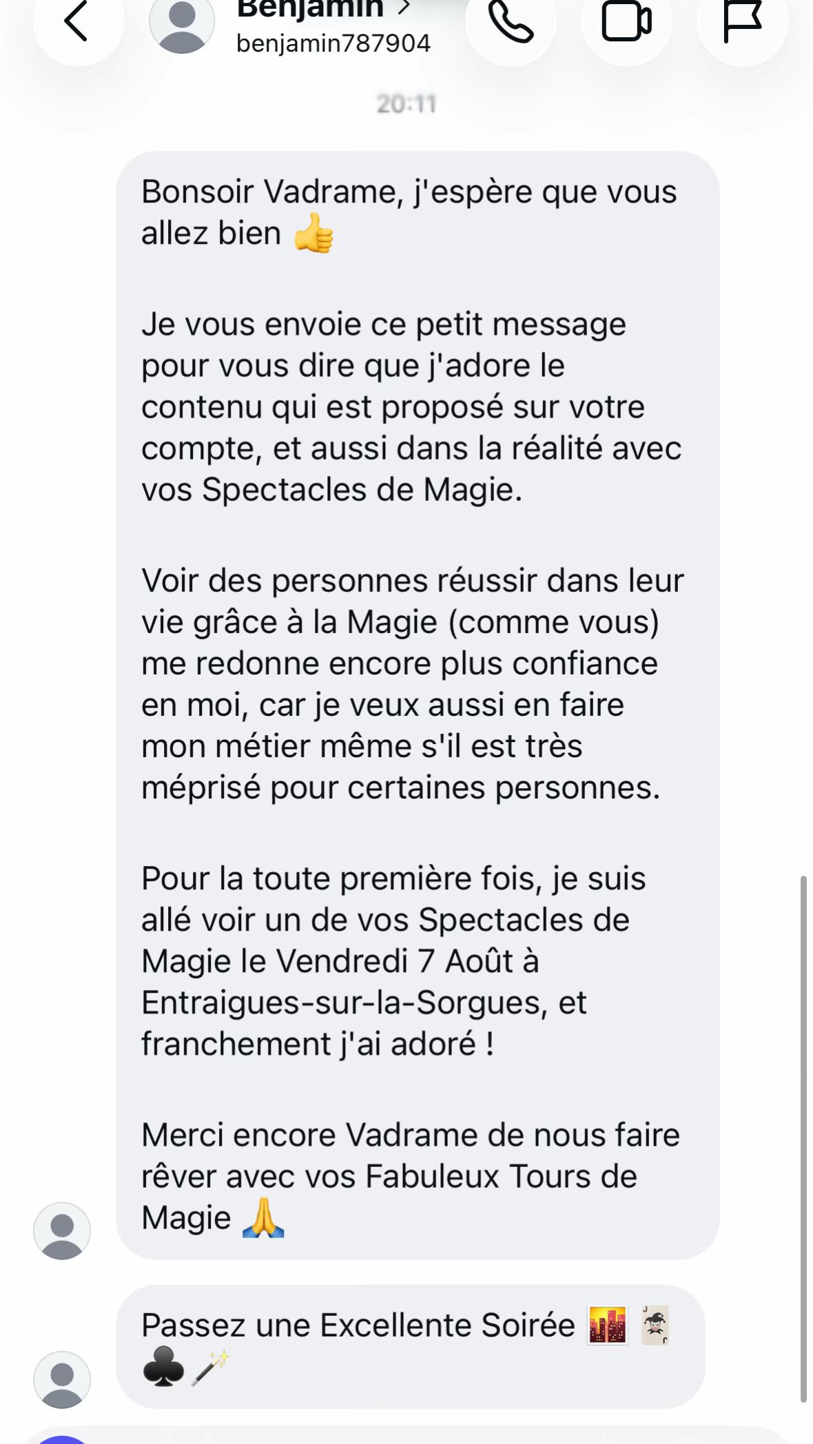@Vadrame magicien mentaliste