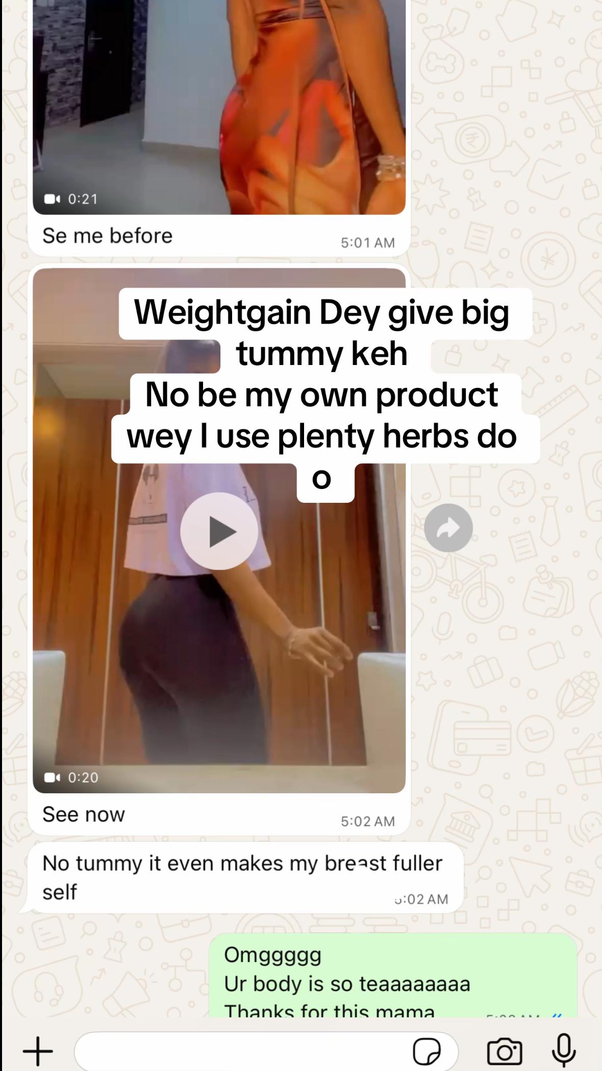 @Weightgain in Lagos