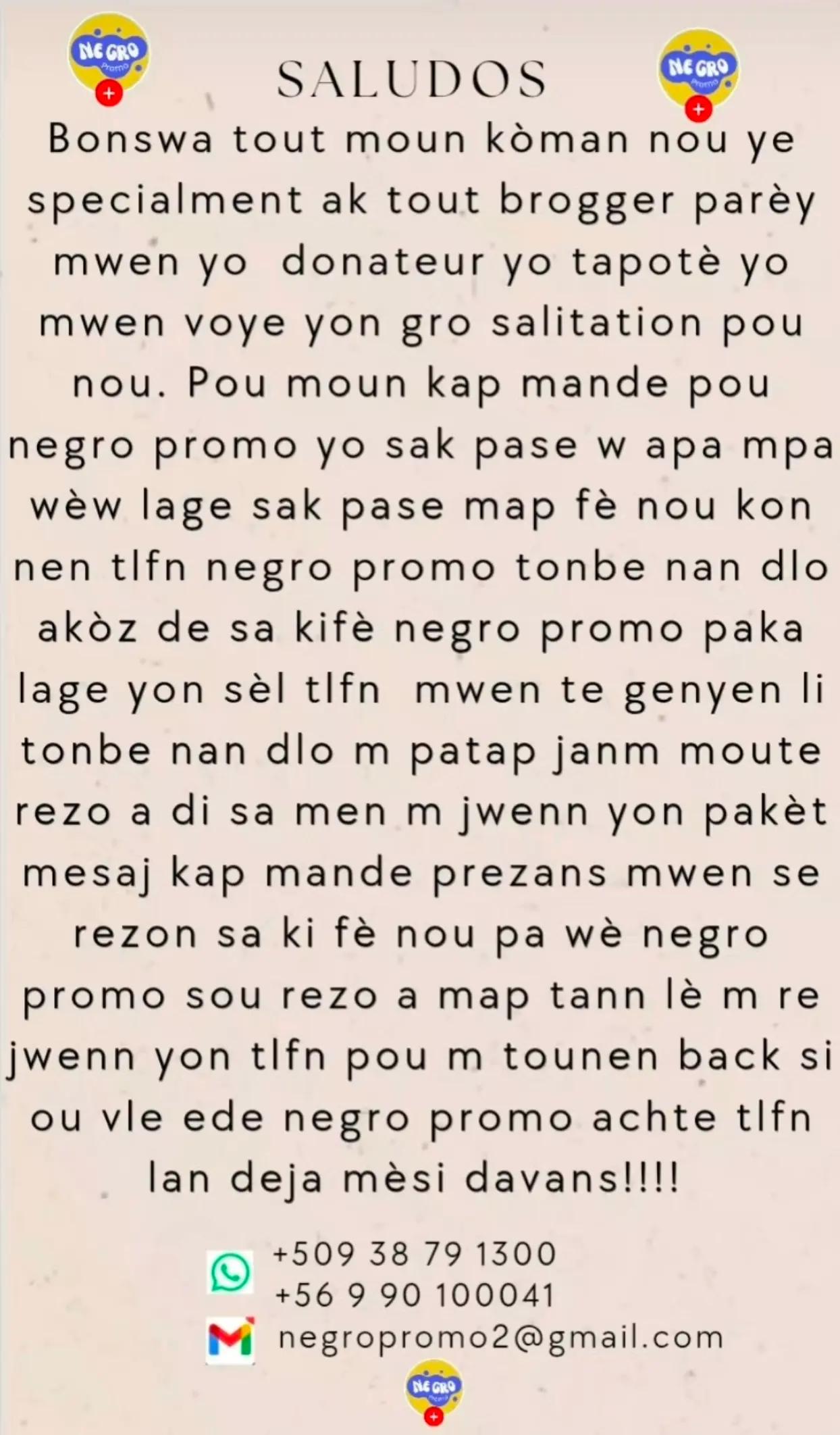 @Negro promo