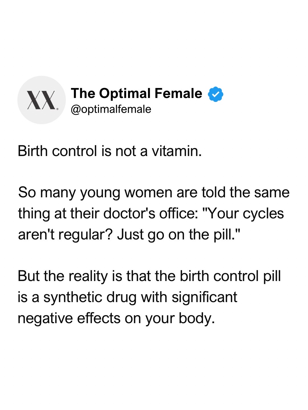 @The Optimal Female