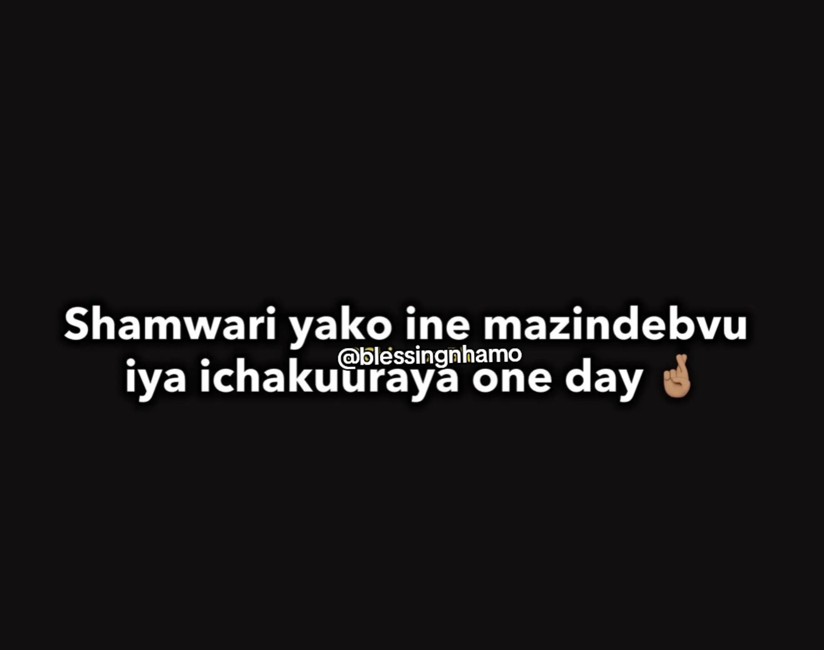 @Blessing Nhamo