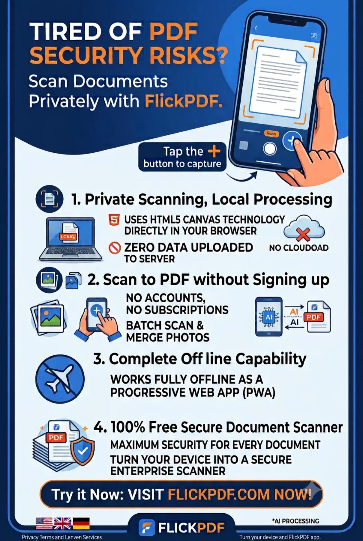 @FlickPDF | No-Cloud PDF Tool