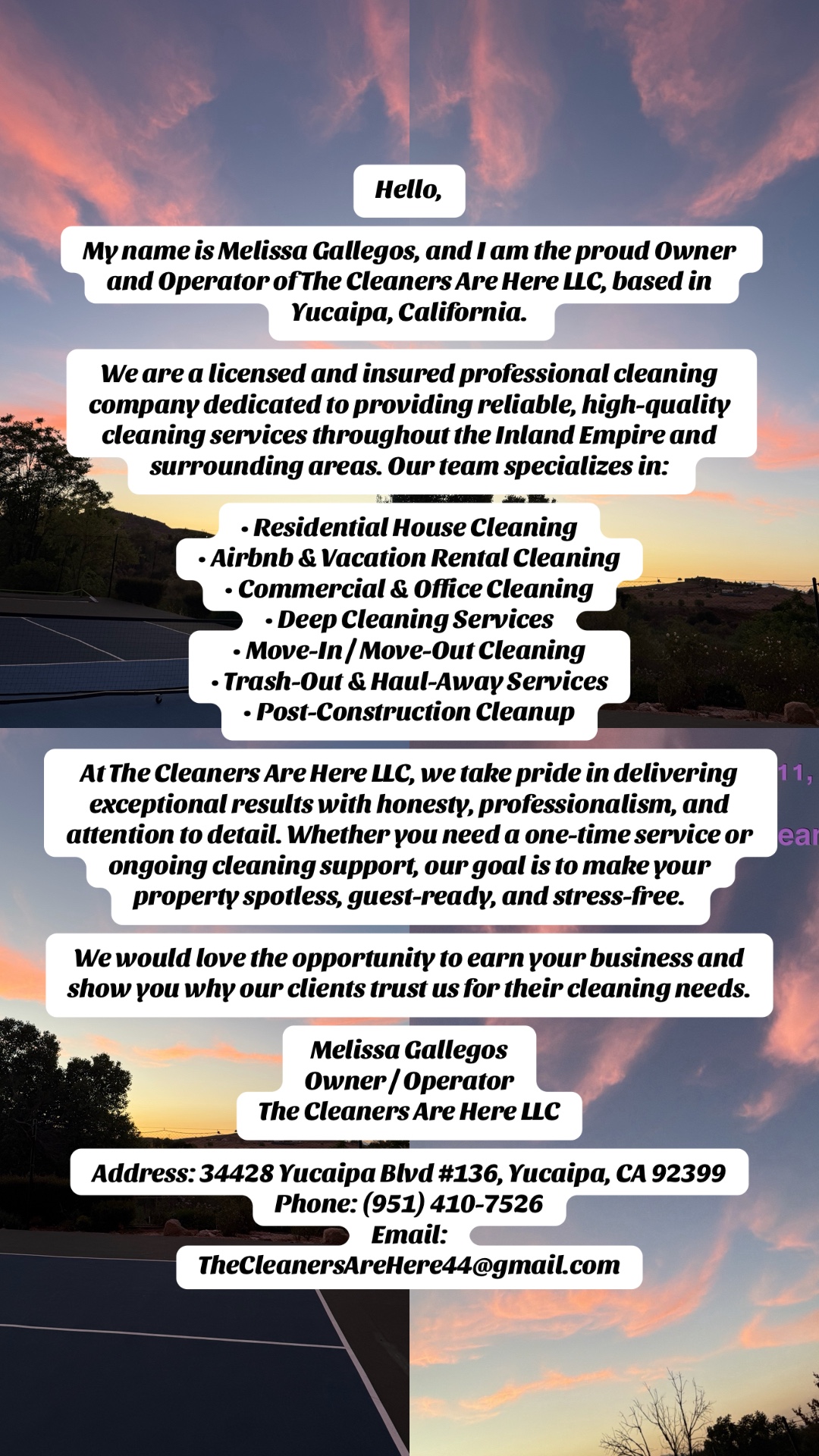 @The Cleaners are Here (Meliss)
