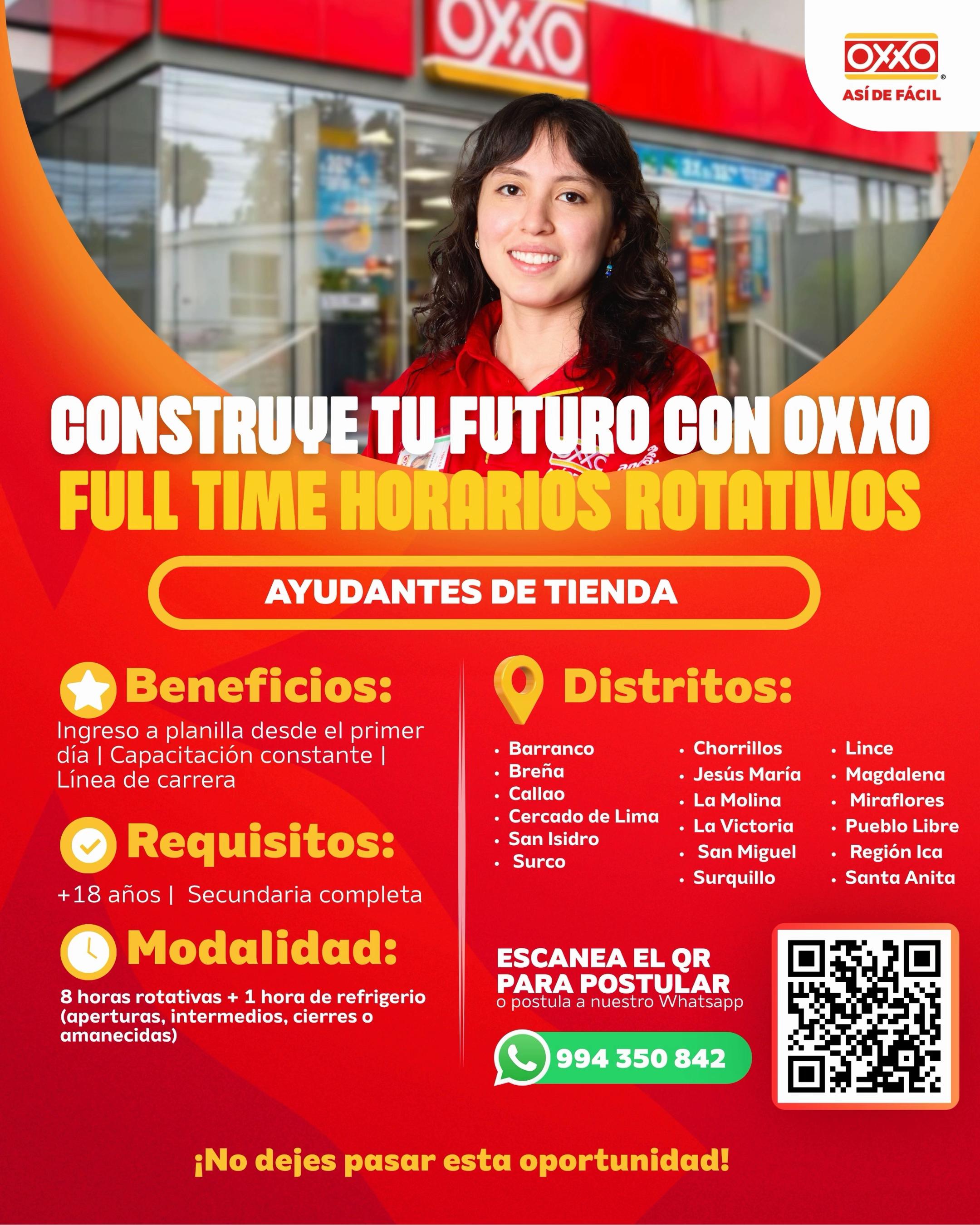 @Trabaja en OXXO Per&uacute;