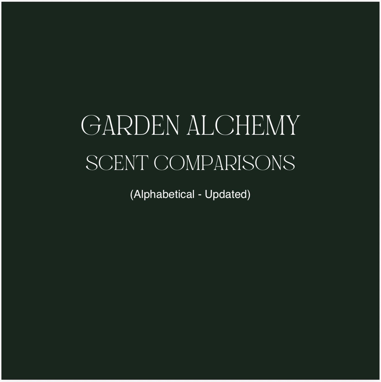 @GARDEN ALCHEMY EST 2021