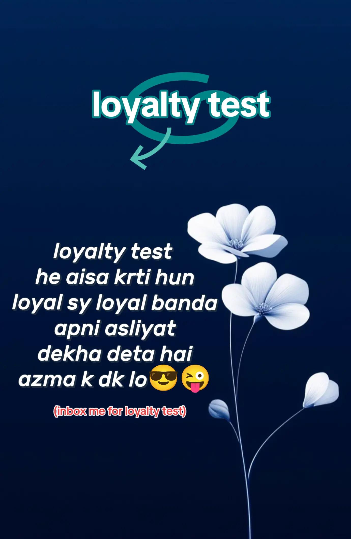 @Loyalty test official