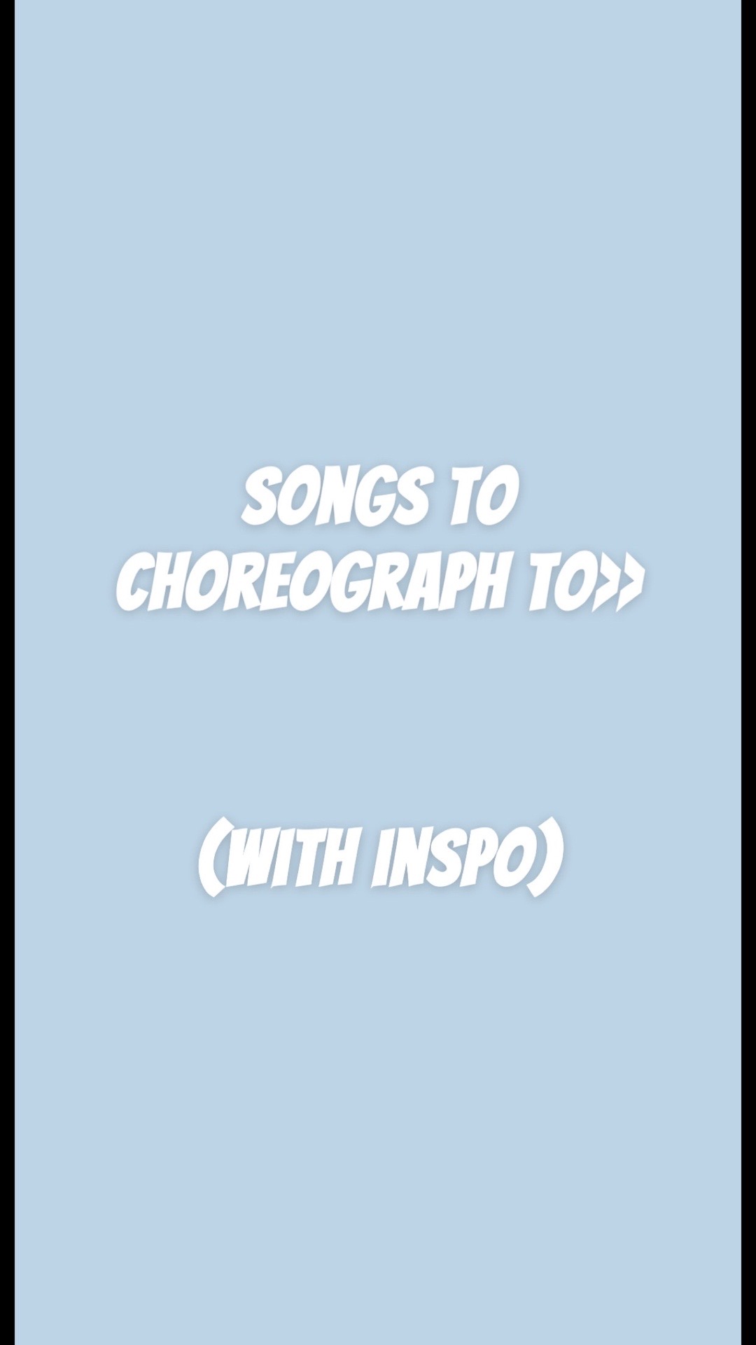 @dance ideas!