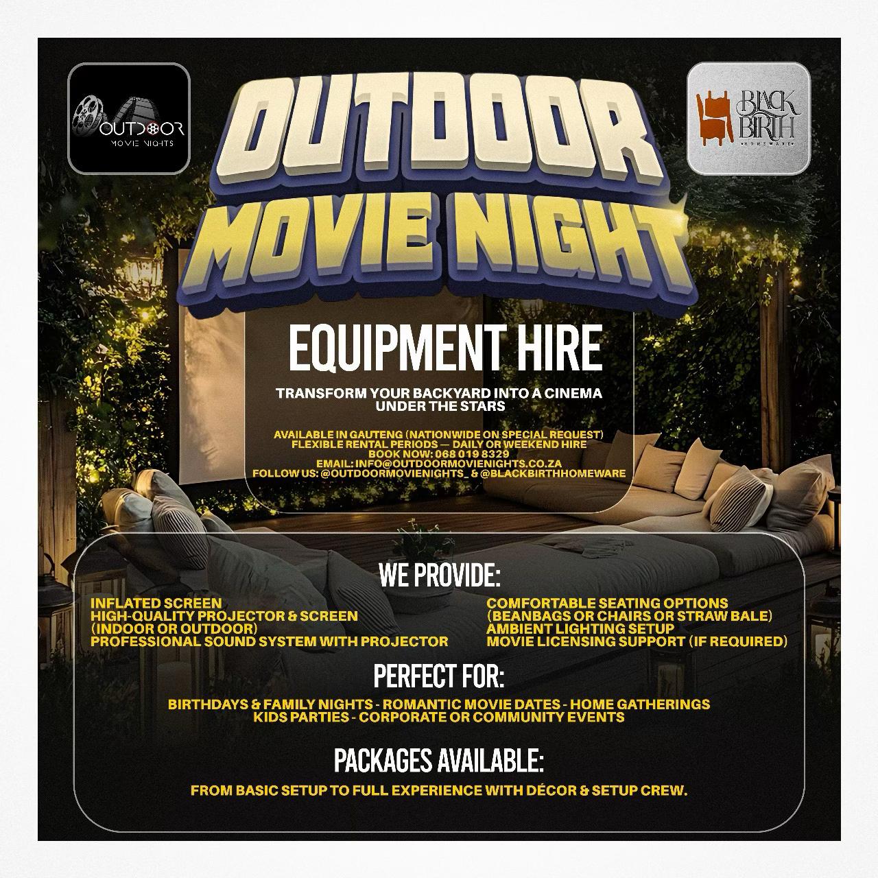 @Outdoor Movie Nights 🇿🇦