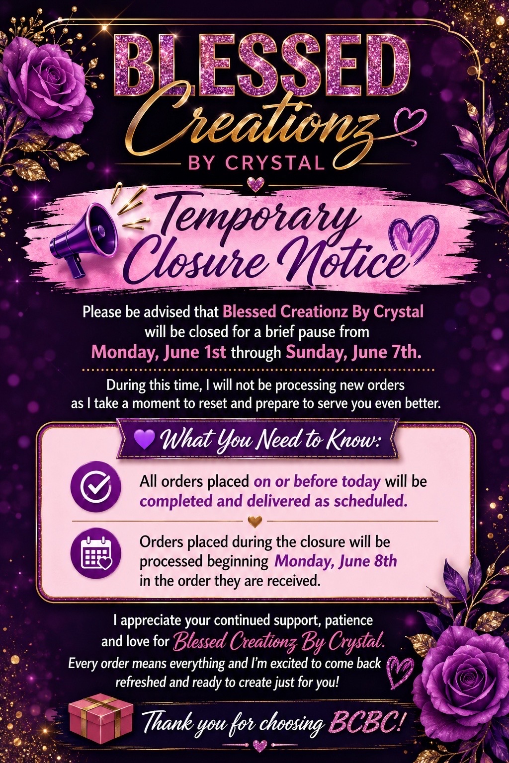 @Blessed Creationz By Crystal