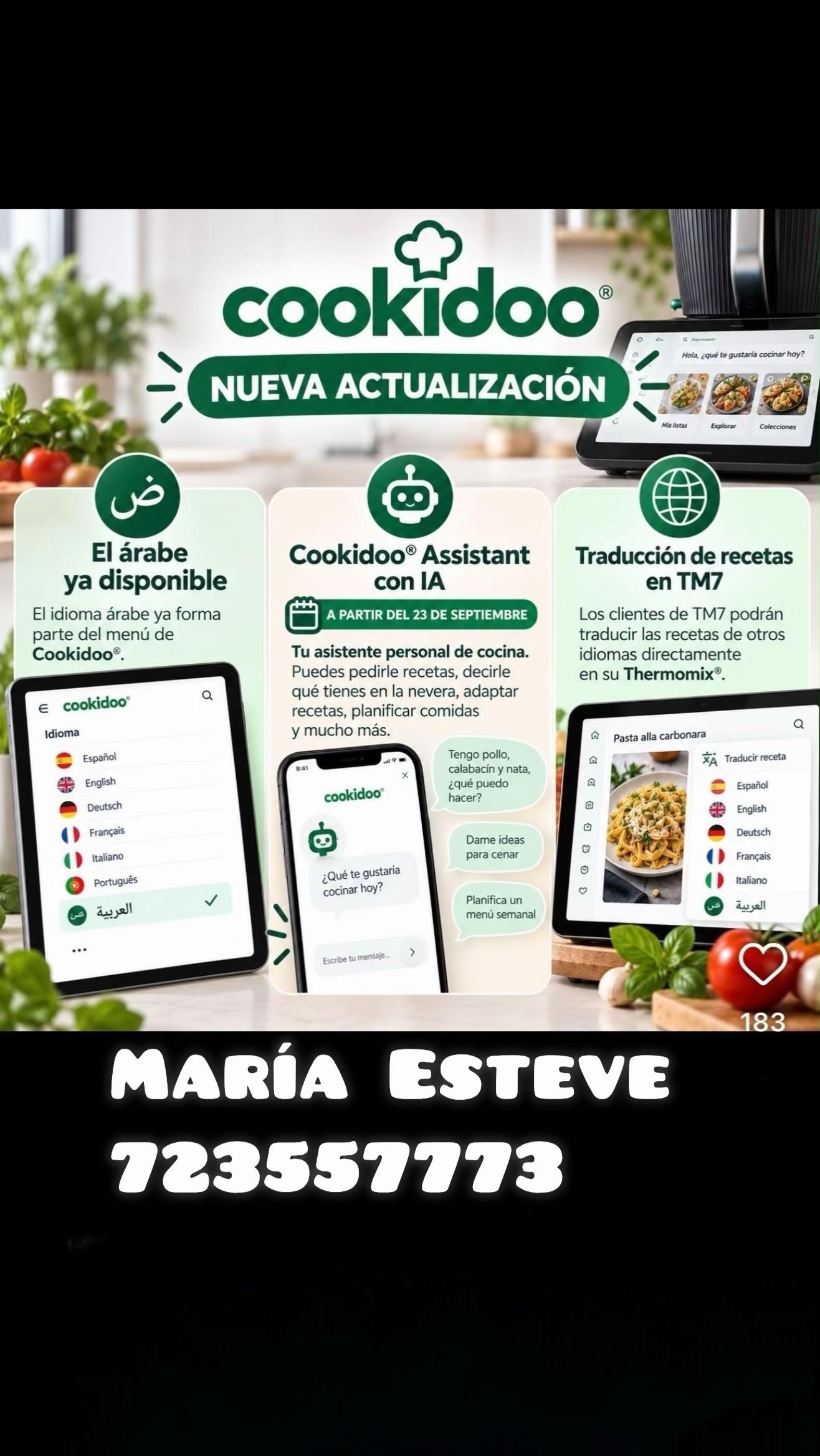@María Esteve con Thermomix