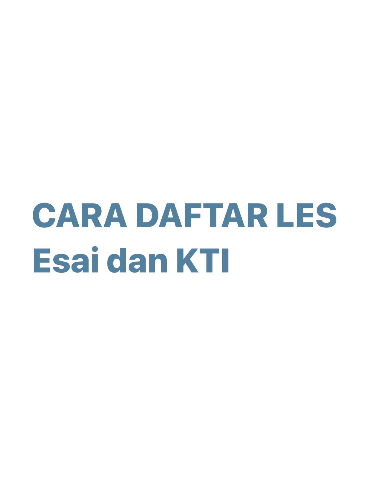 @Edu.center_id | Les Esai & KTI