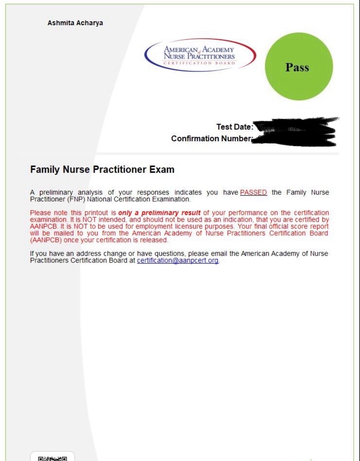 @Ashmita FNP-C