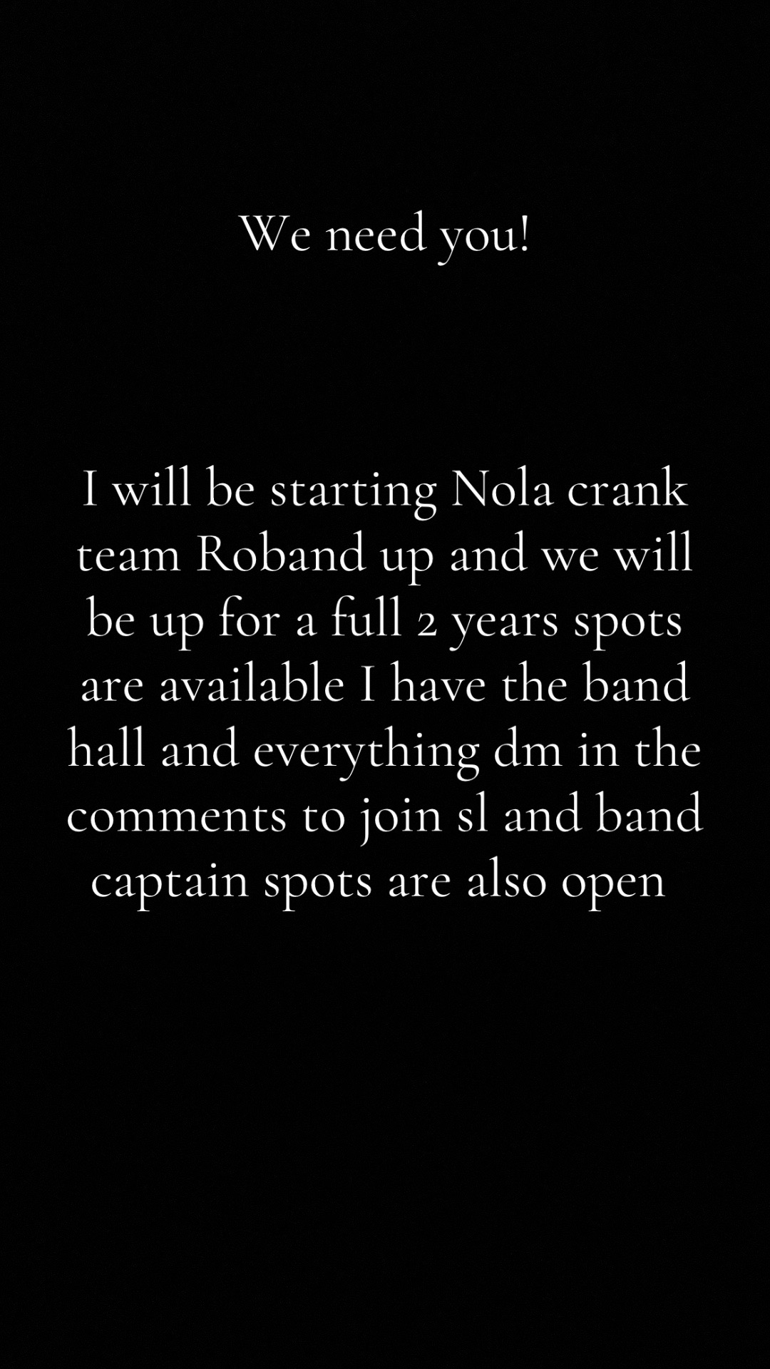 @Director of two rblx bands
