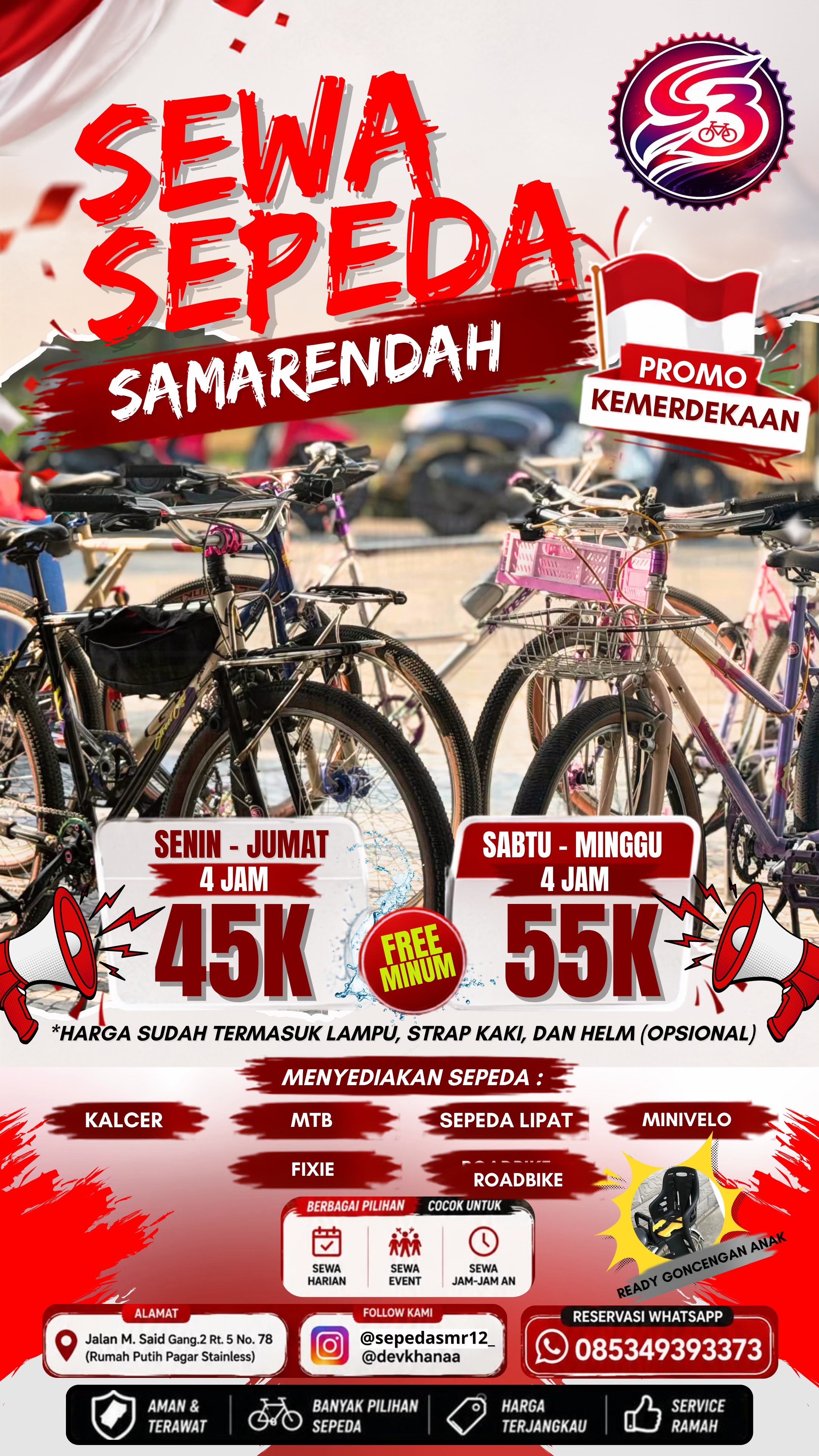 @SEWA SEPEDA SAMARINDA