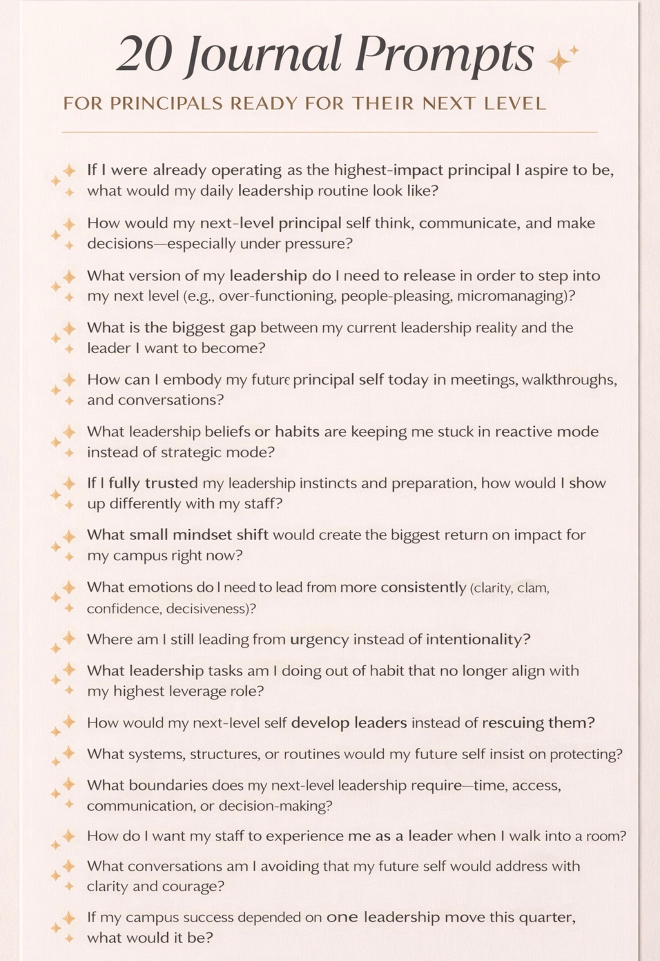 @Principal → Leadership Coach