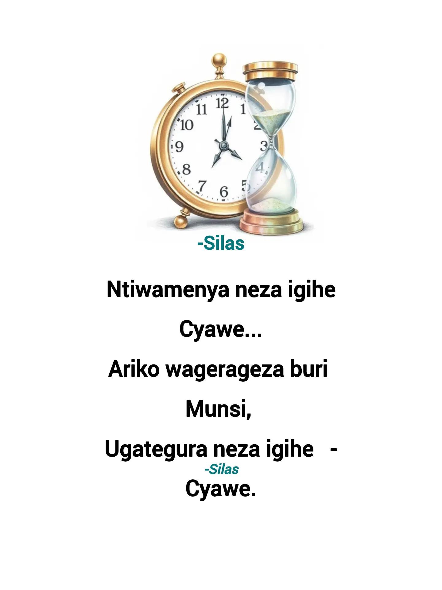 @Silas Nizeyimana