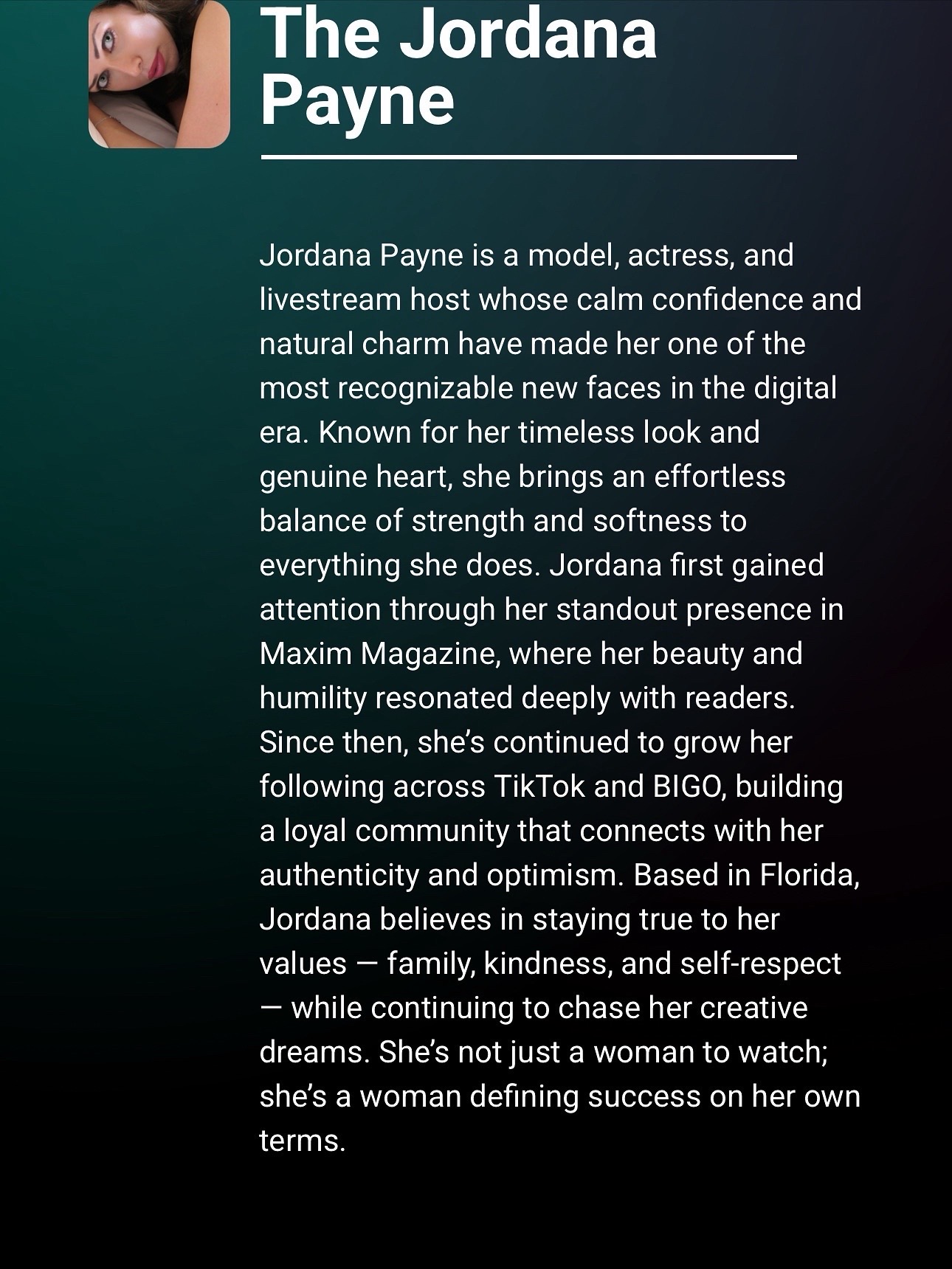 @Jordana Payne